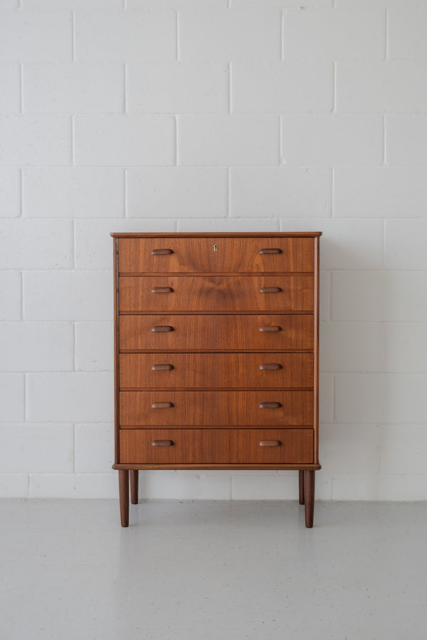 Teak tallboy