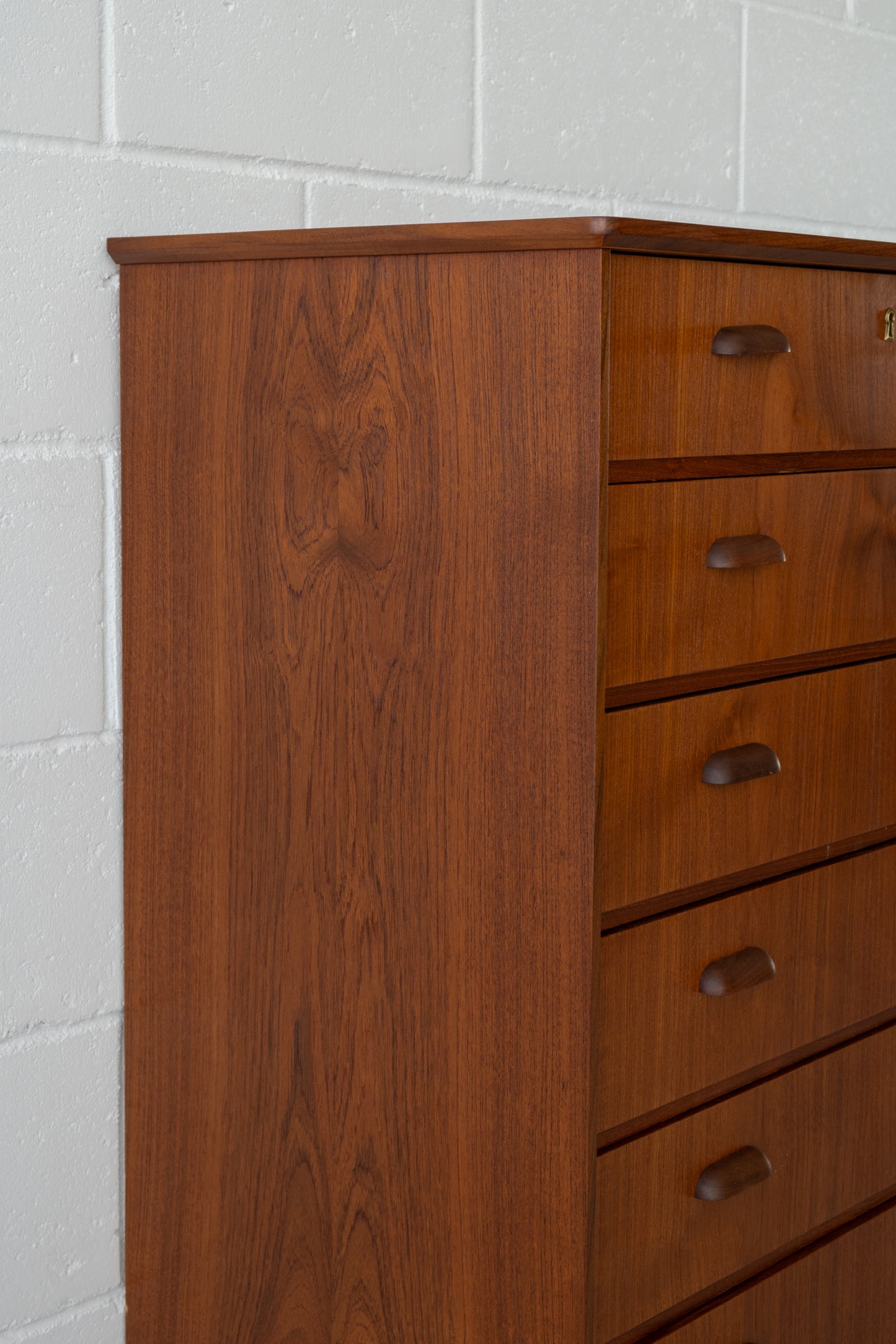 Teak tallboy