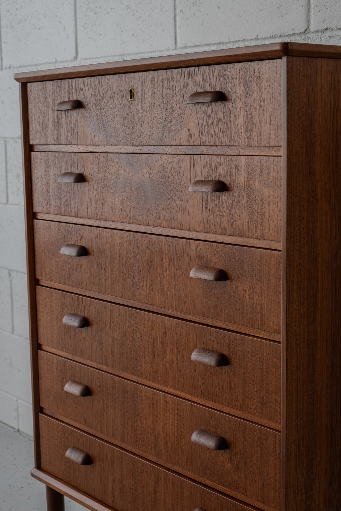 Teak tallboy
