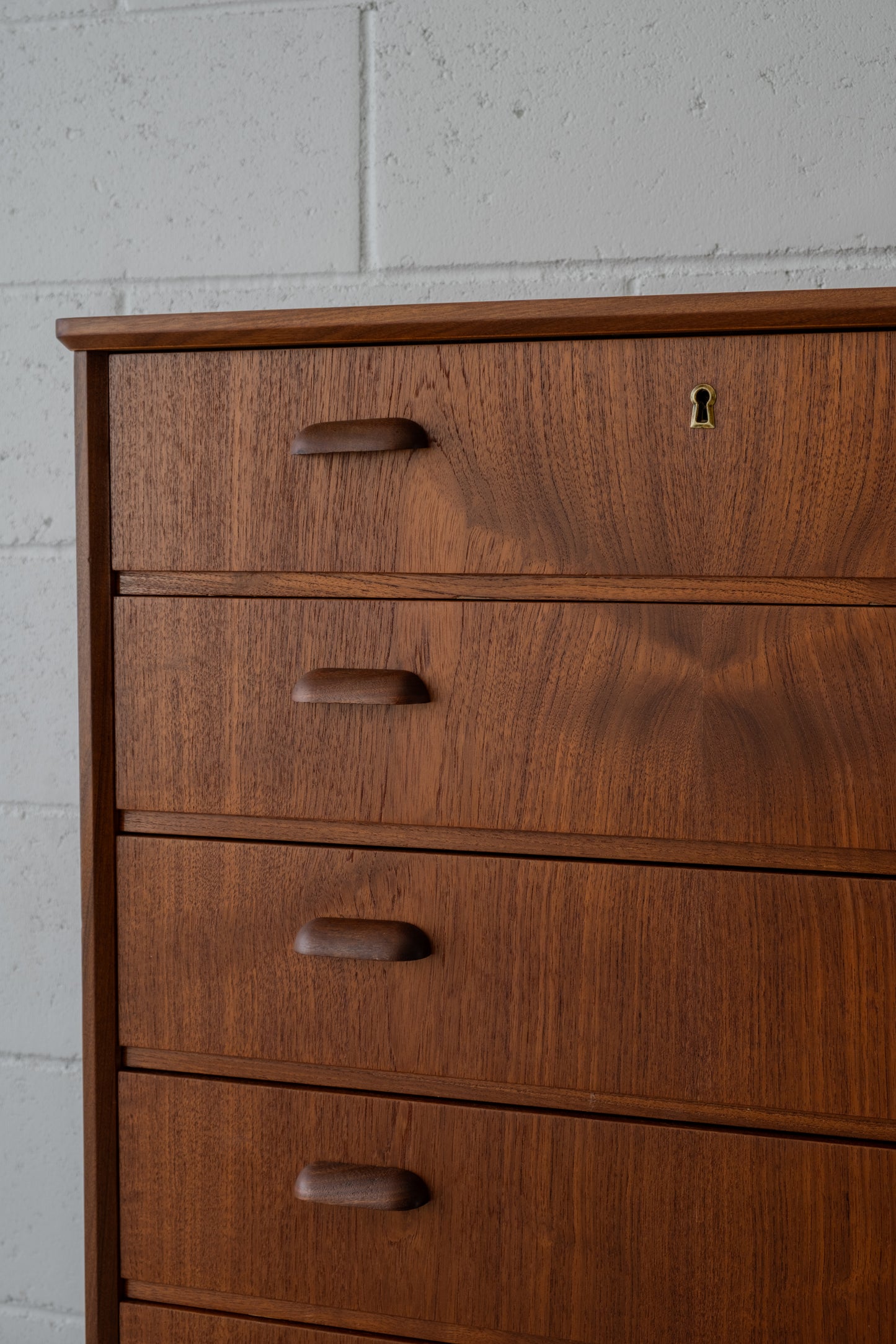 Teak tallboy
