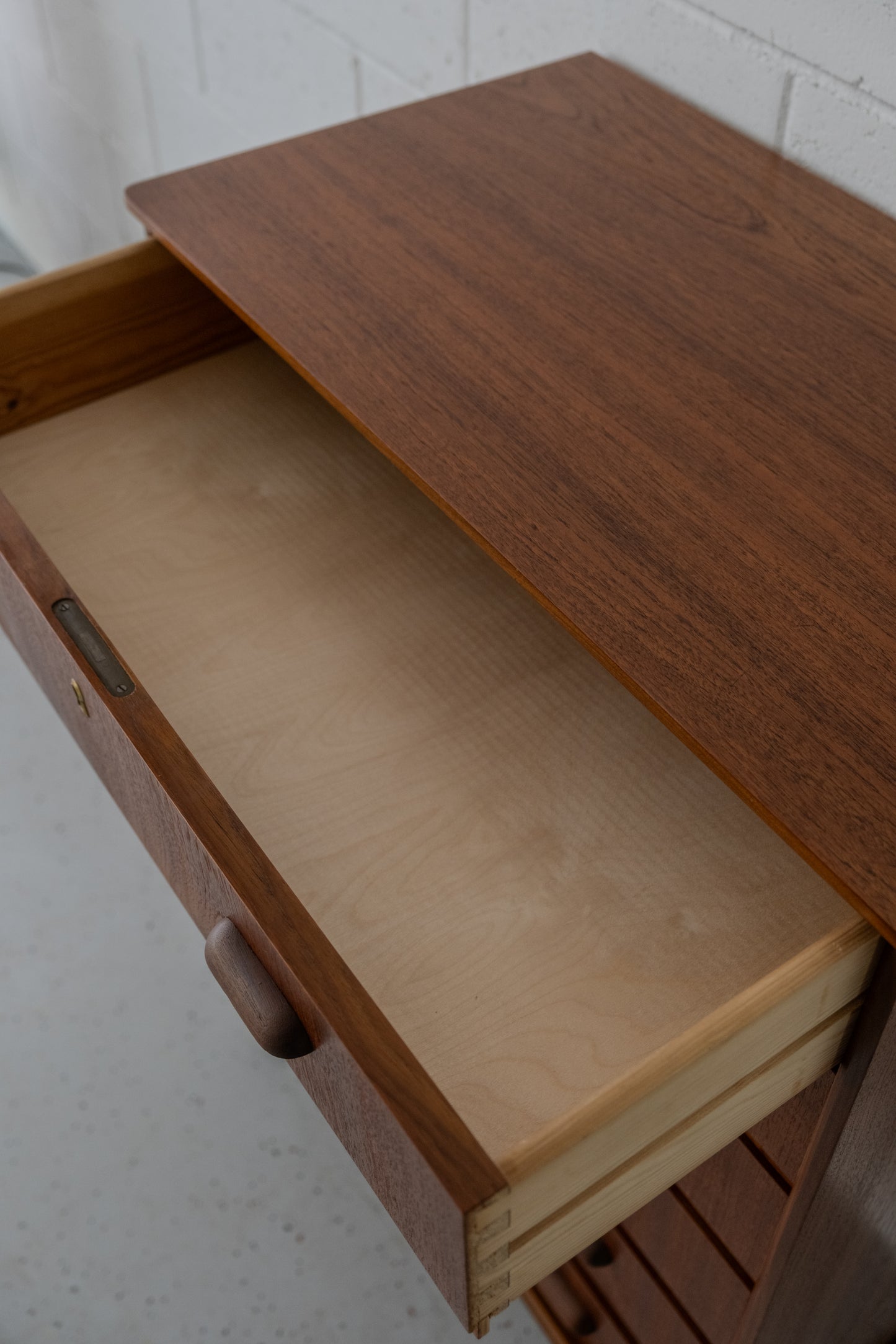 Teak tallboy