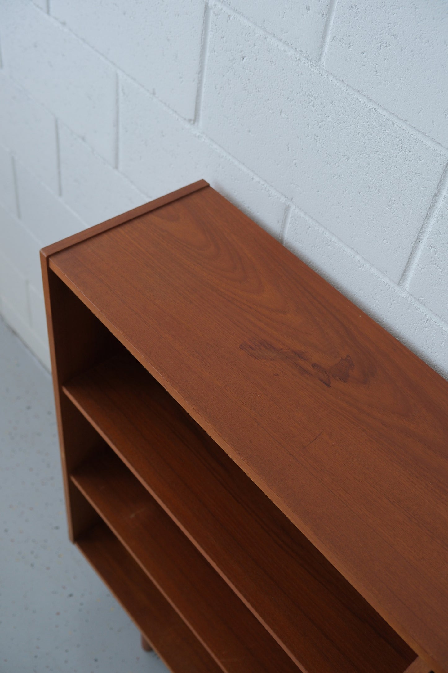 Teak bookcase with bar (unrestored)