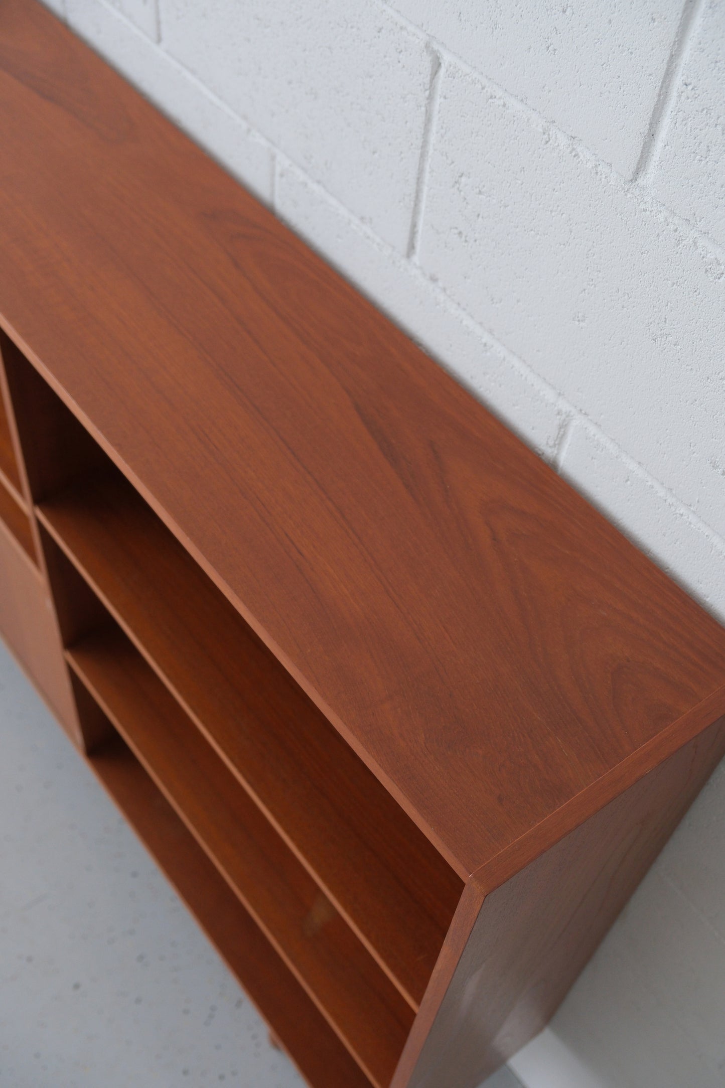 Teak bookcase with bar (unrestored)
