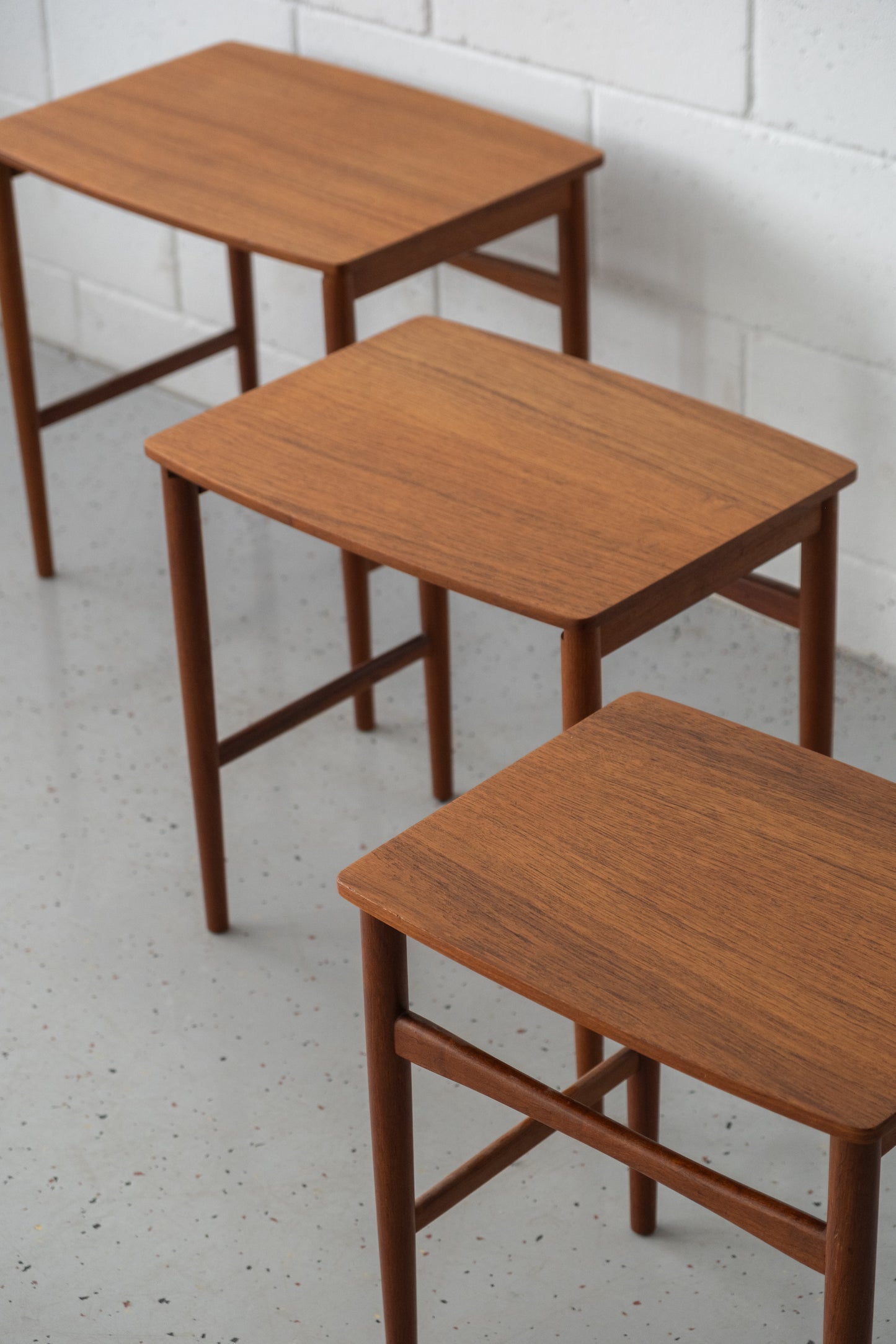 Danish teak nested tables