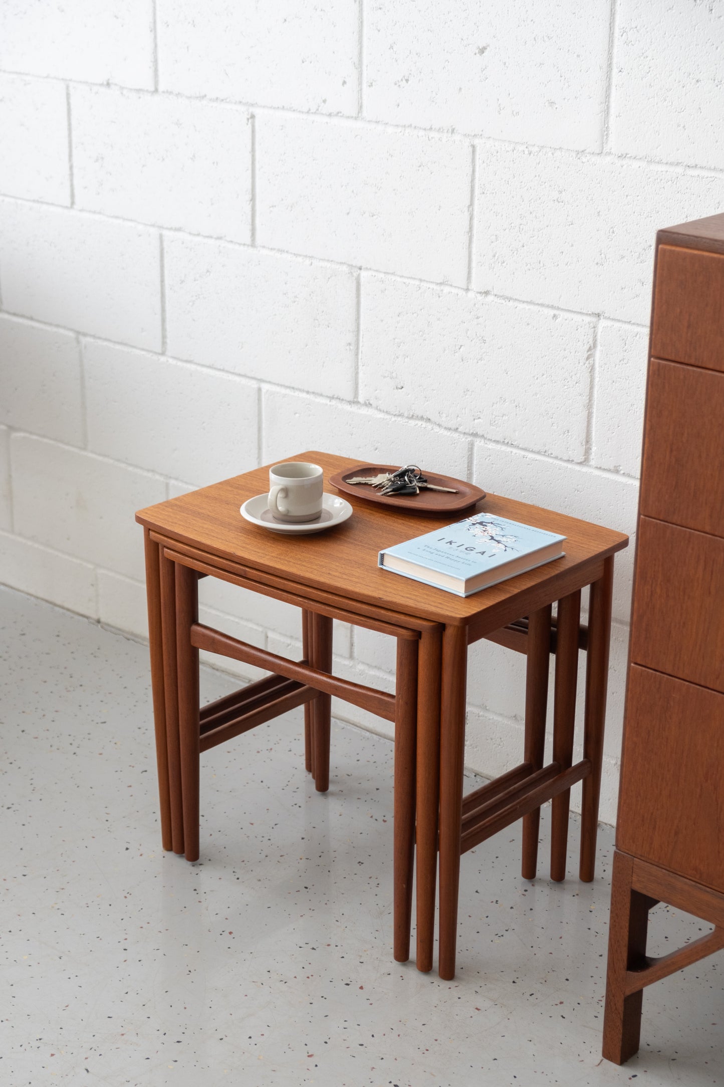 Danish teak nested tables