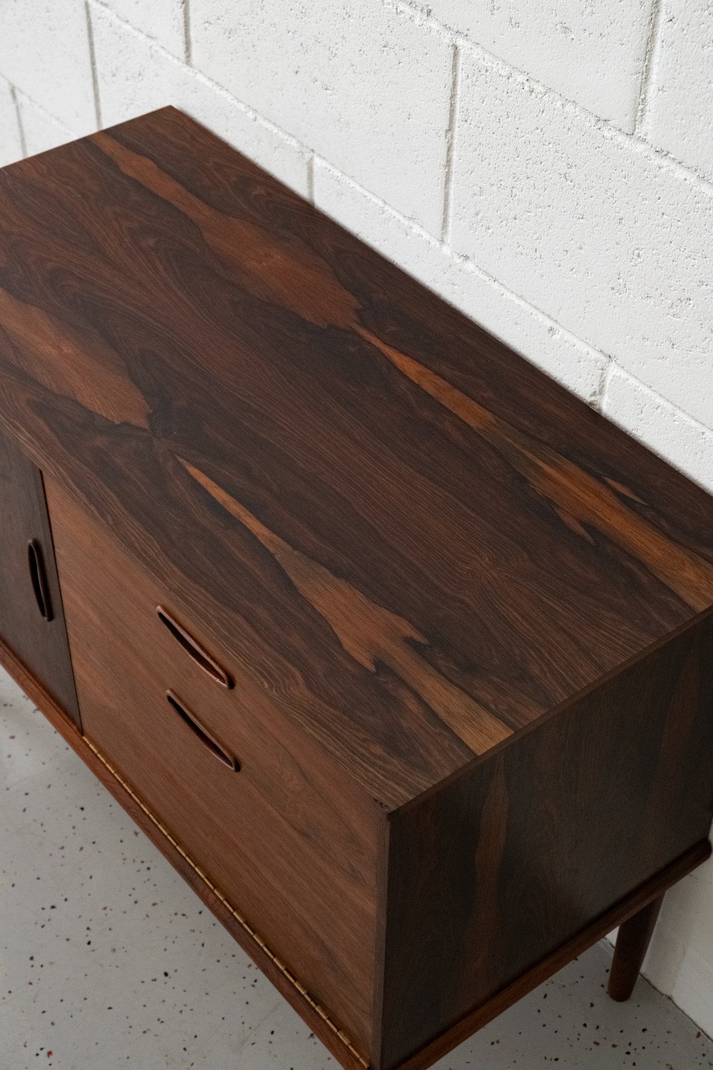 Danish rosewood vinyl cabinet