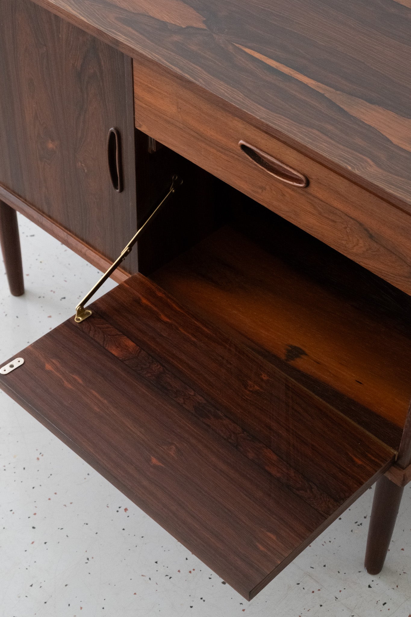 Danish rosewood vinyl cabinet