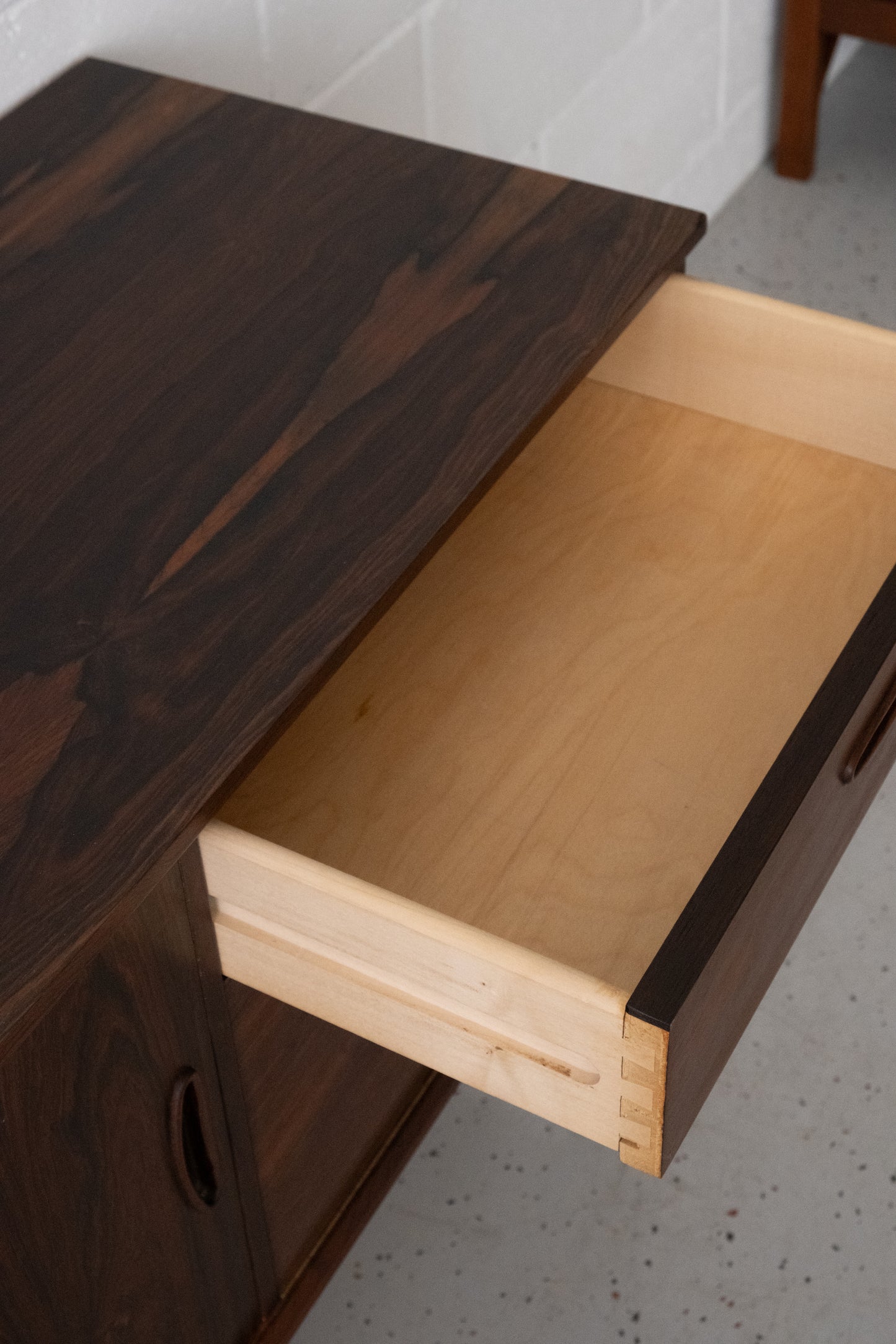Danish rosewood vinyl cabinet
