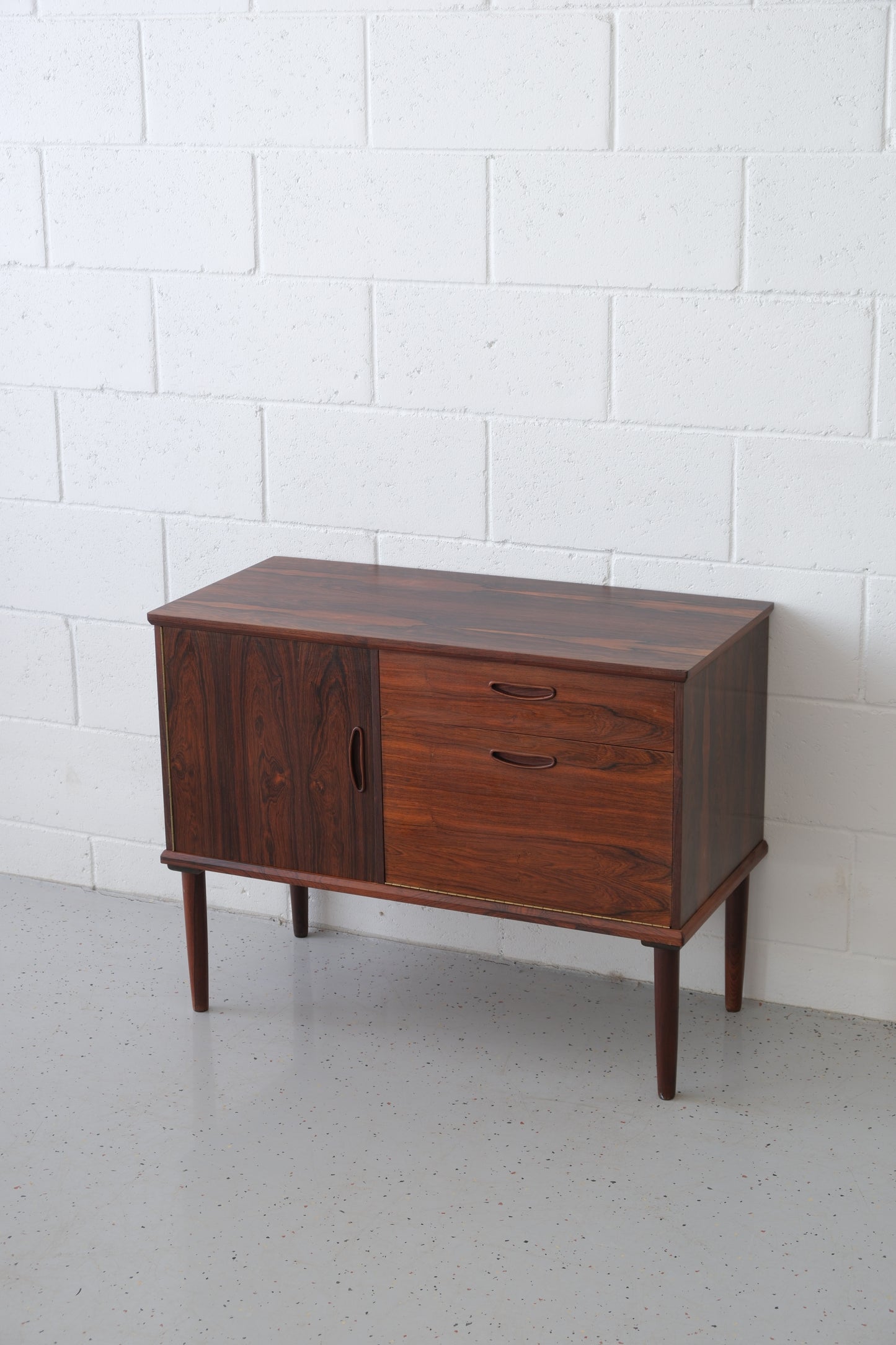 Danish rosewood vinyl cabinet