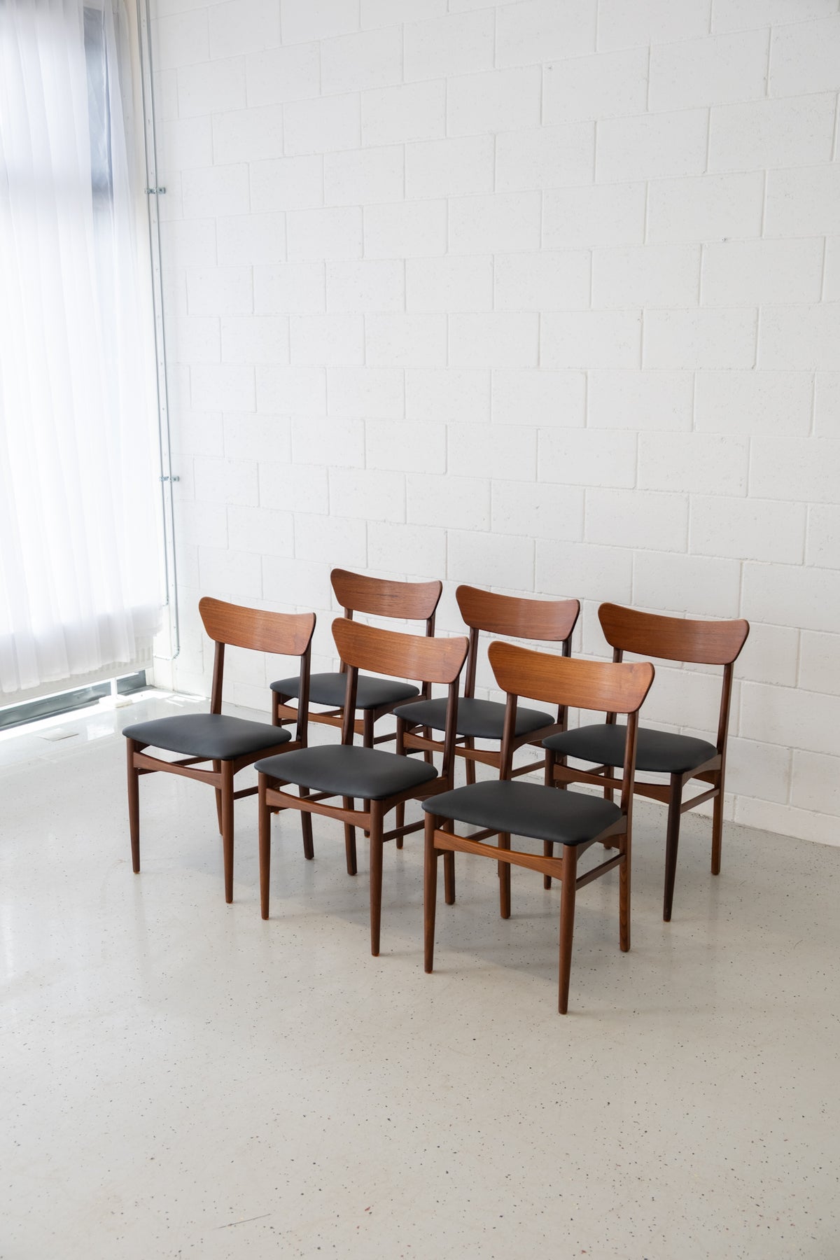 Danish teak chairs (6)