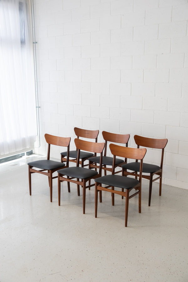 Danish teak chairs (6)