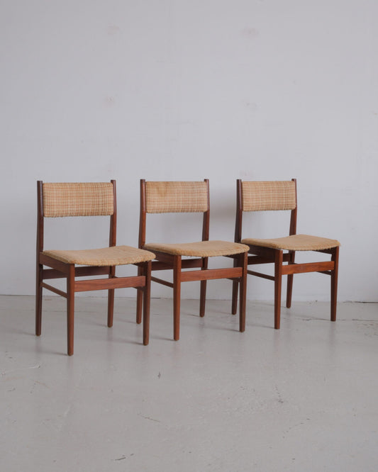 Danish teak chairs (unrestored)