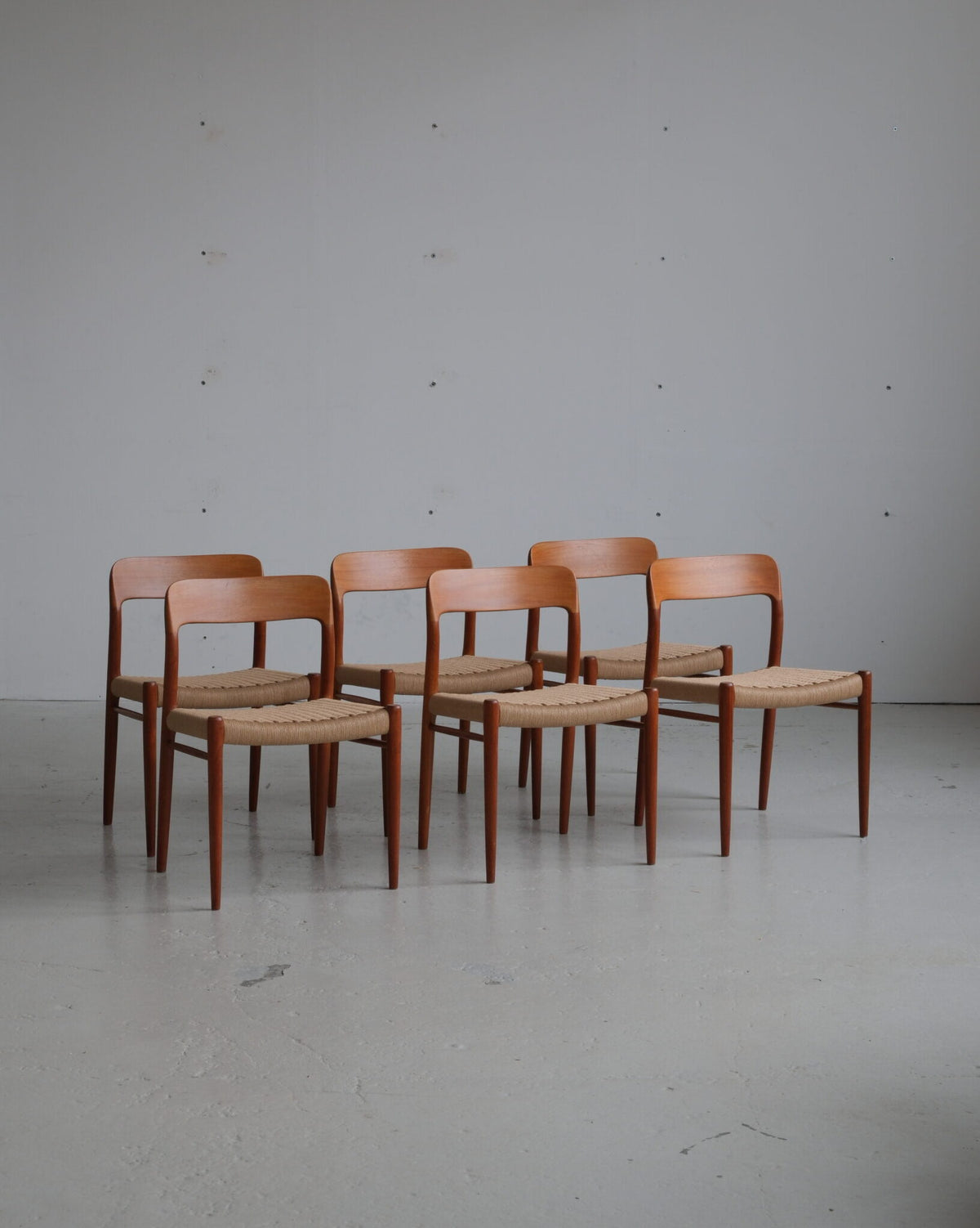 Møller 75 chairs set of 6 chairs