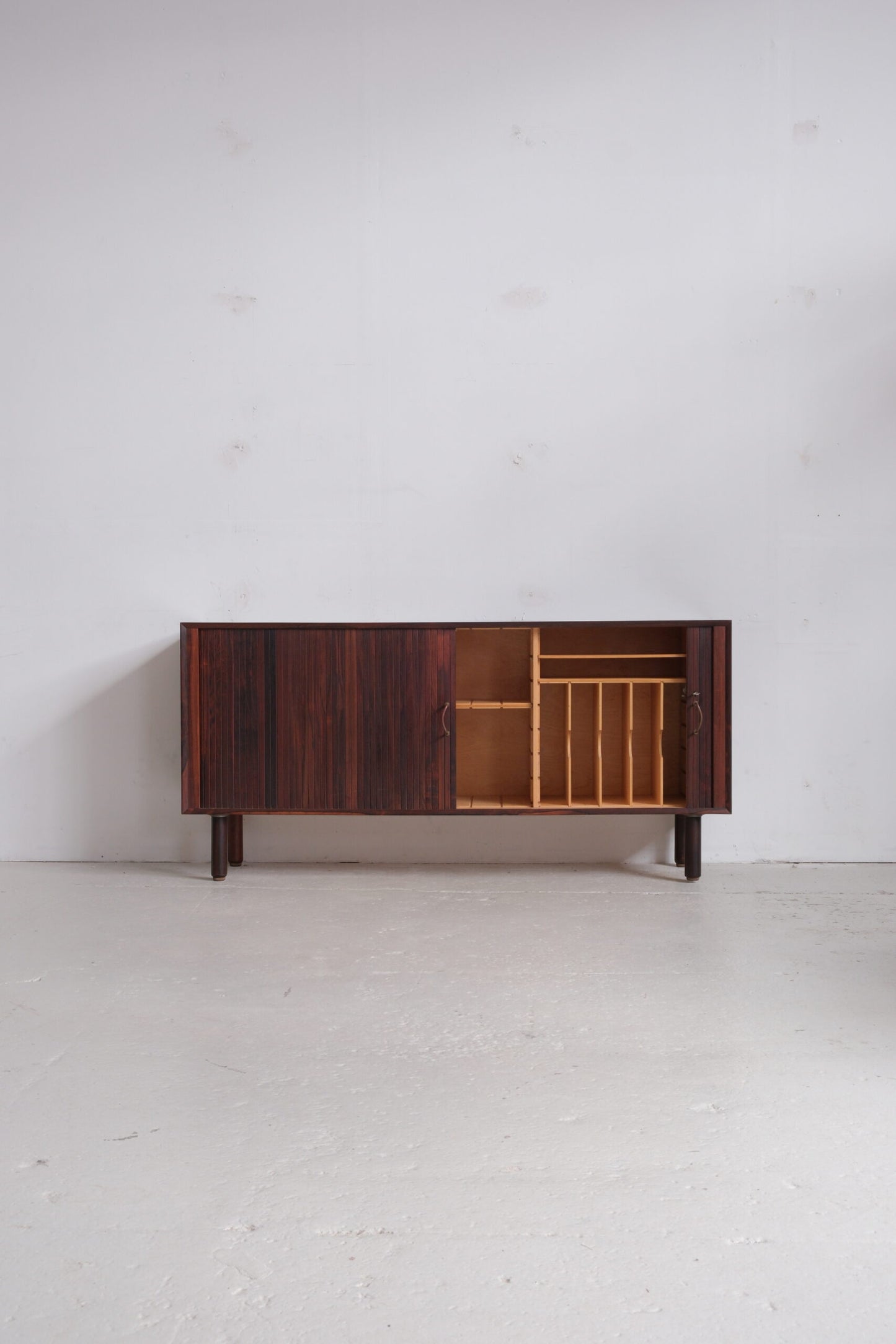 Danish Rosewood HI-FI cabinet with tambour doors