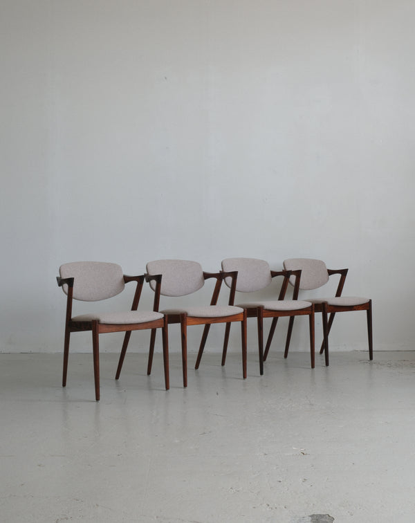 Kai Kristiansen Model 42, Rosewood, set of 4