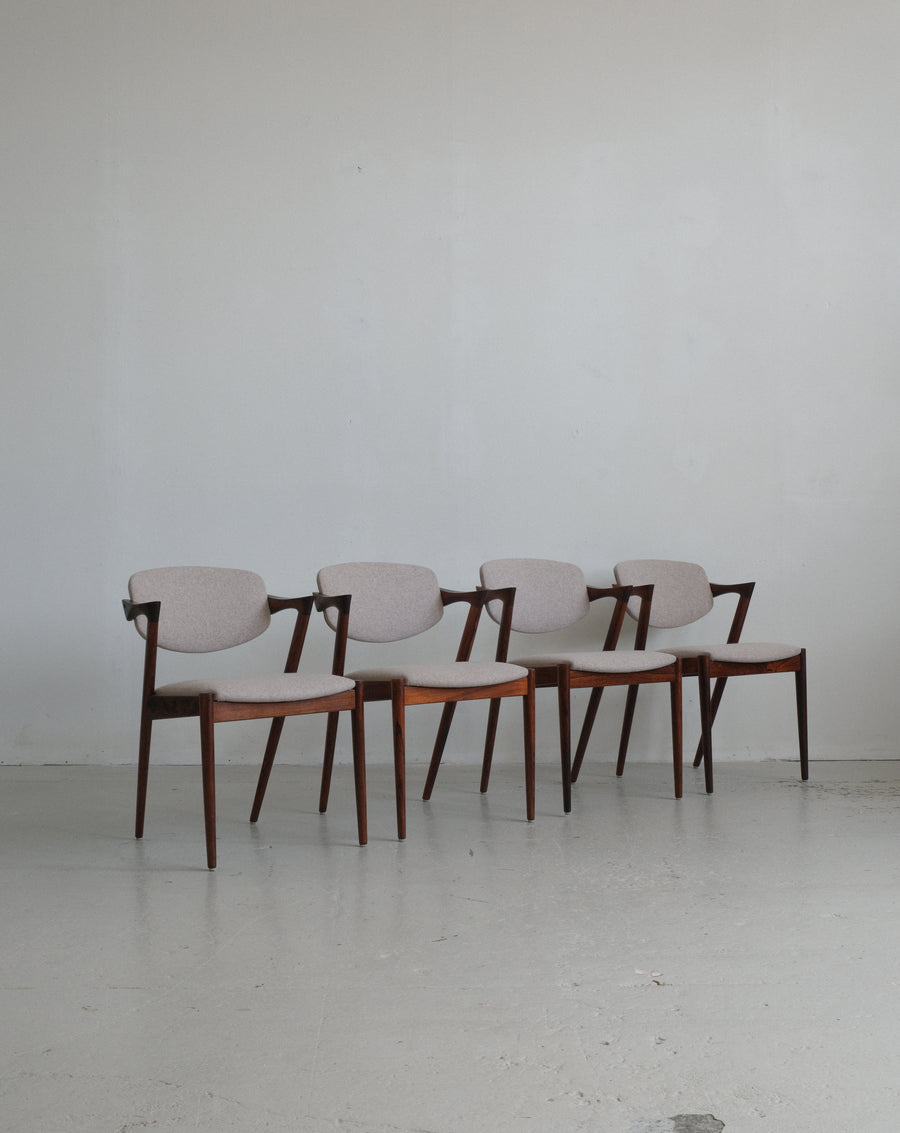 Kai Kristiansen Model 42, Rosewood, set of 4