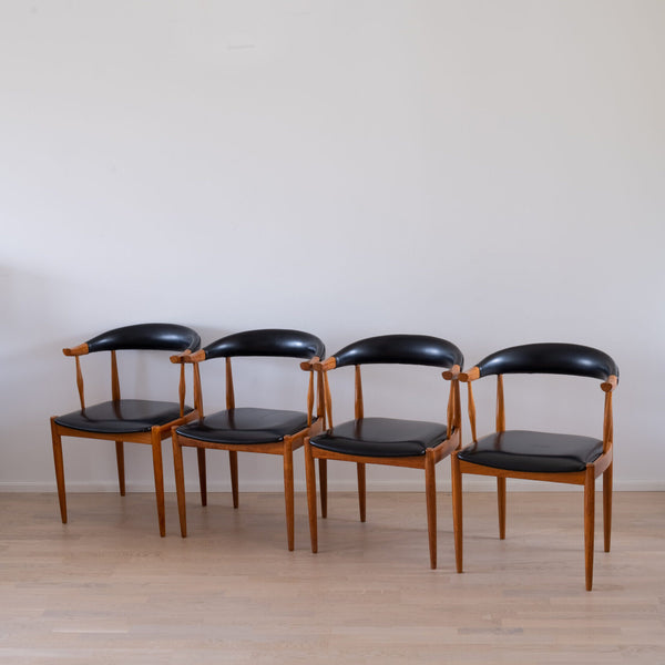 Teak chairs, set of 4, Johannes Andersen