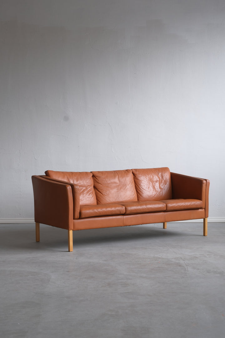 Danish leather sofa, Skippers 3 person