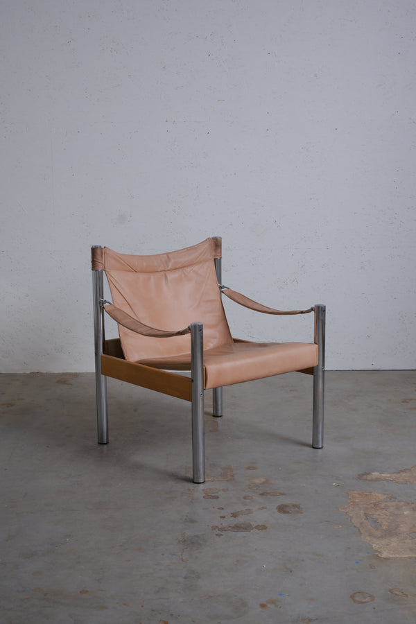 Leather safari chair