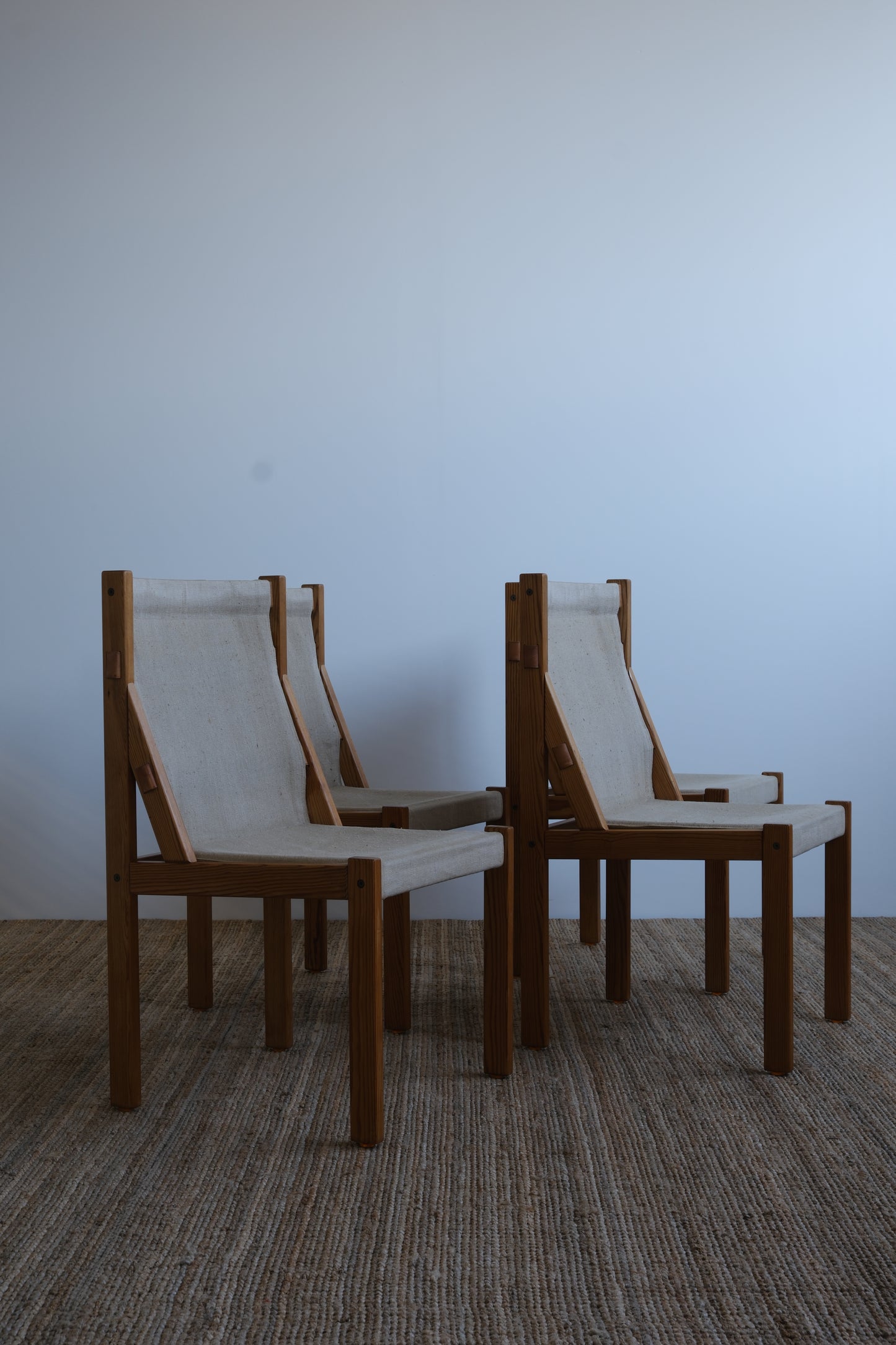 Kurt Østervig pine chairs for KP Mobler  (set of 5)