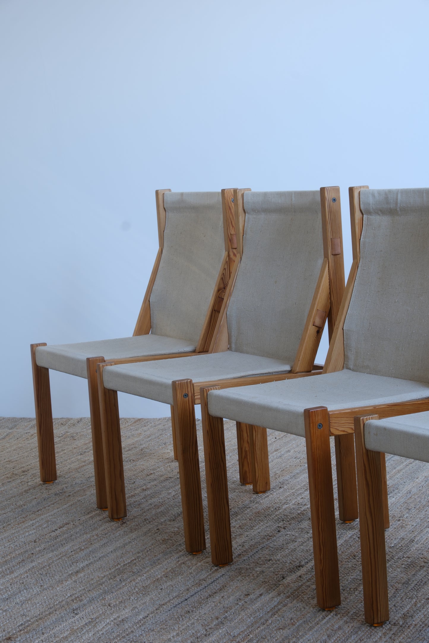 Kurt Østervig pine chairs for KP Mobler  (set of 5)
