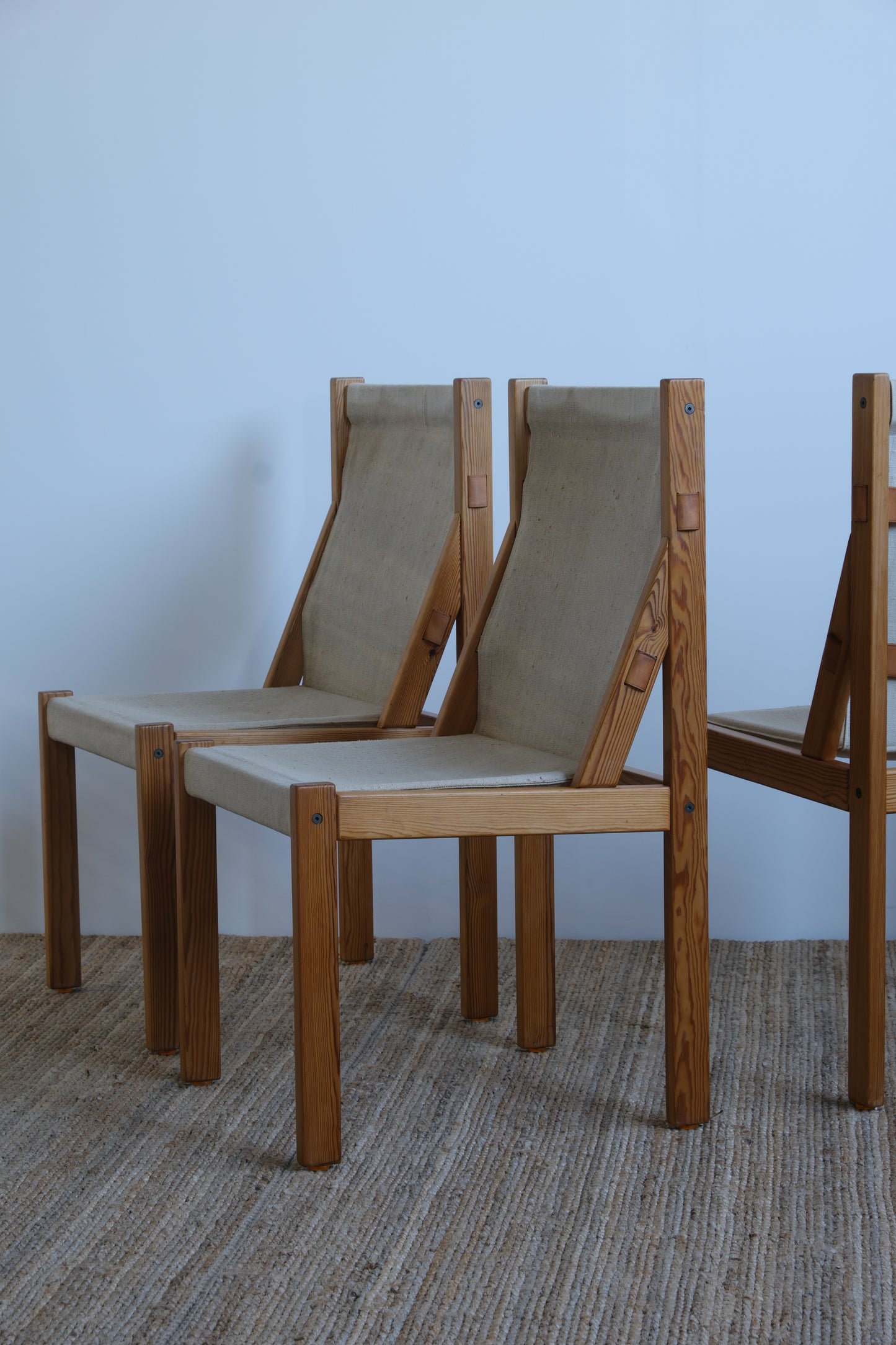 Kurt Østervig pine chairs for KP Mobler  (set of 5)