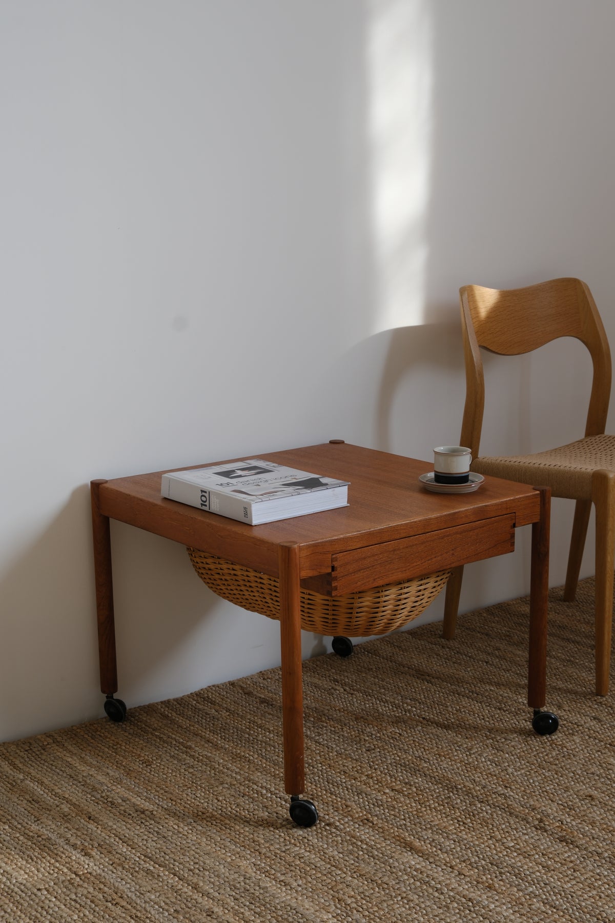 Danish sewing/side table