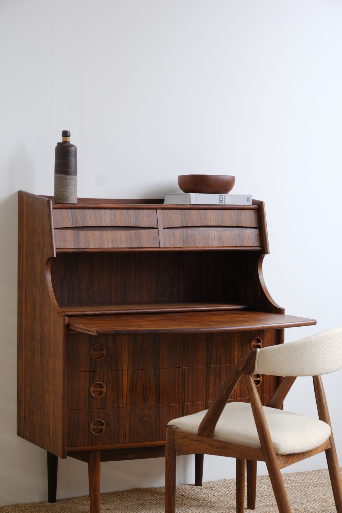 1960s Gunnar Falsig Rosewood secretary by Holstebro Mobelfabrik