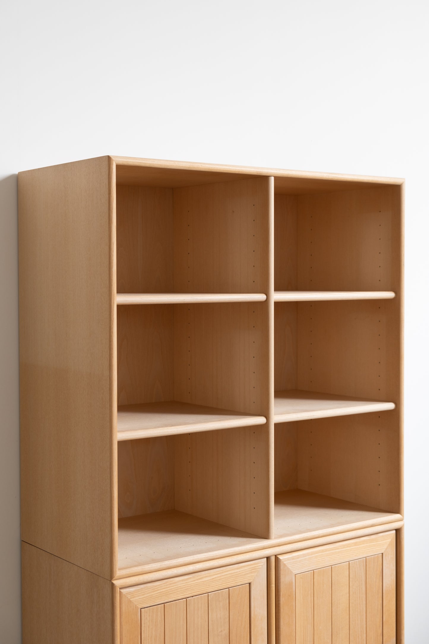 Danish ash cabinet and bookshelf