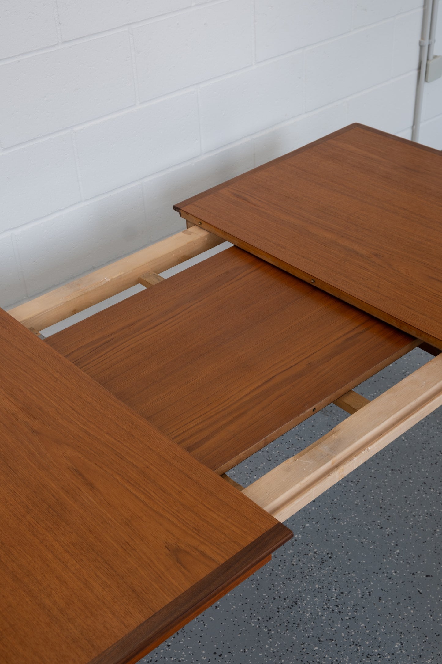 Swedish extendable teak dining table