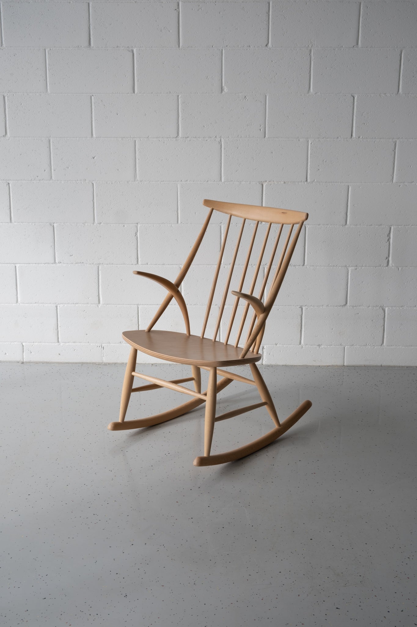 Illum Wikkelso IW3 rocking chair 1958 Denmark