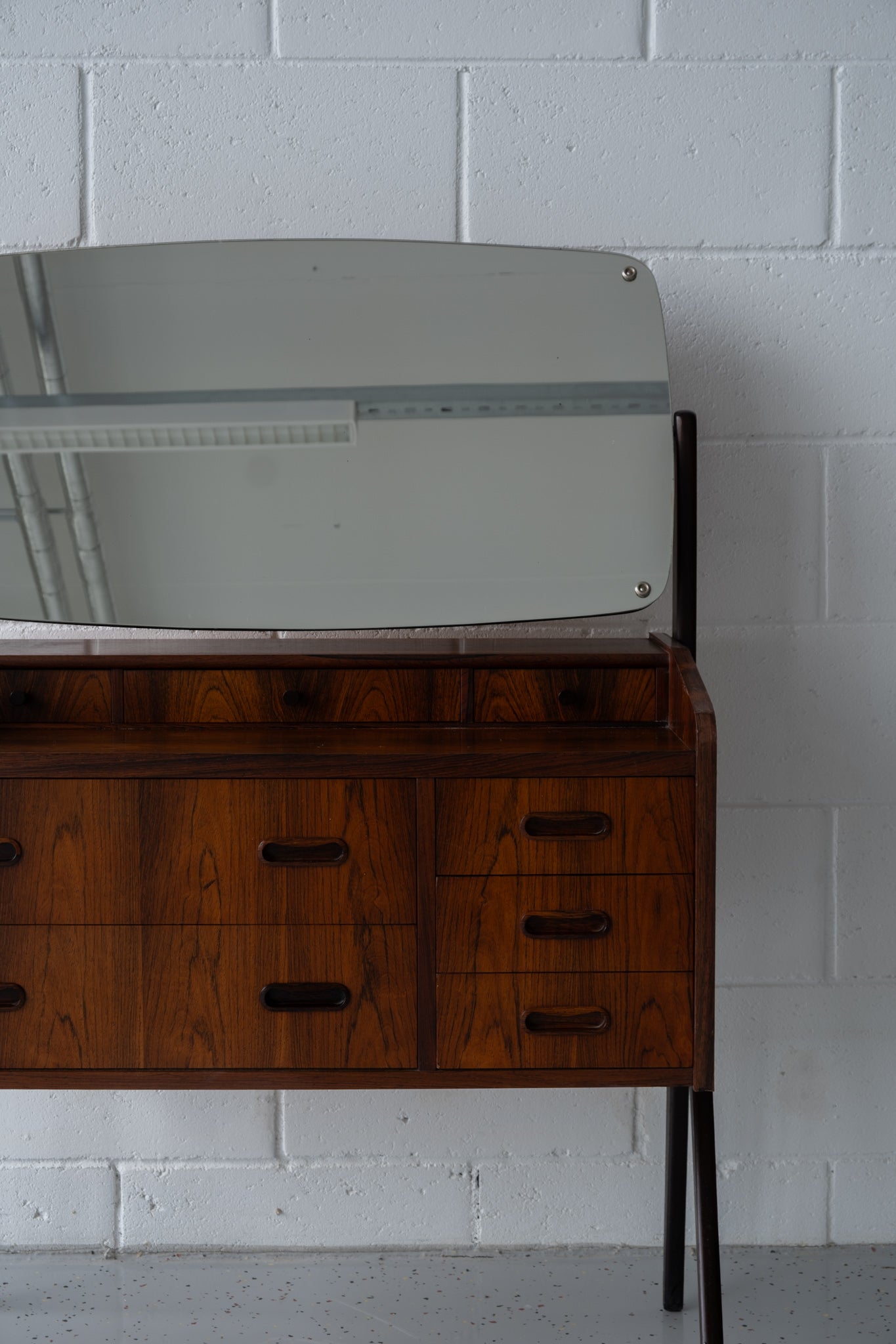 Danish rosewood vanity dresser