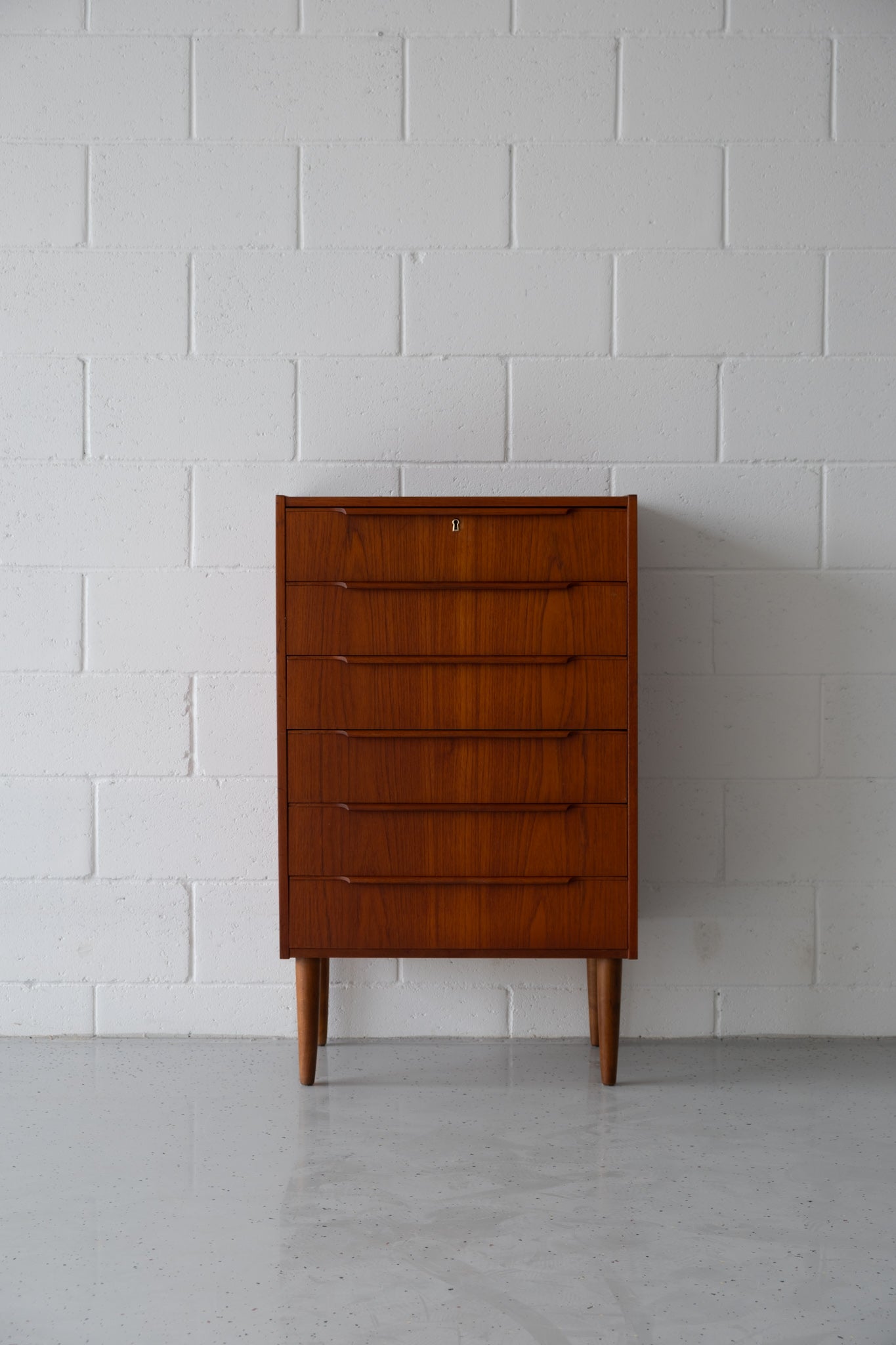 Danish teak chest of drawers