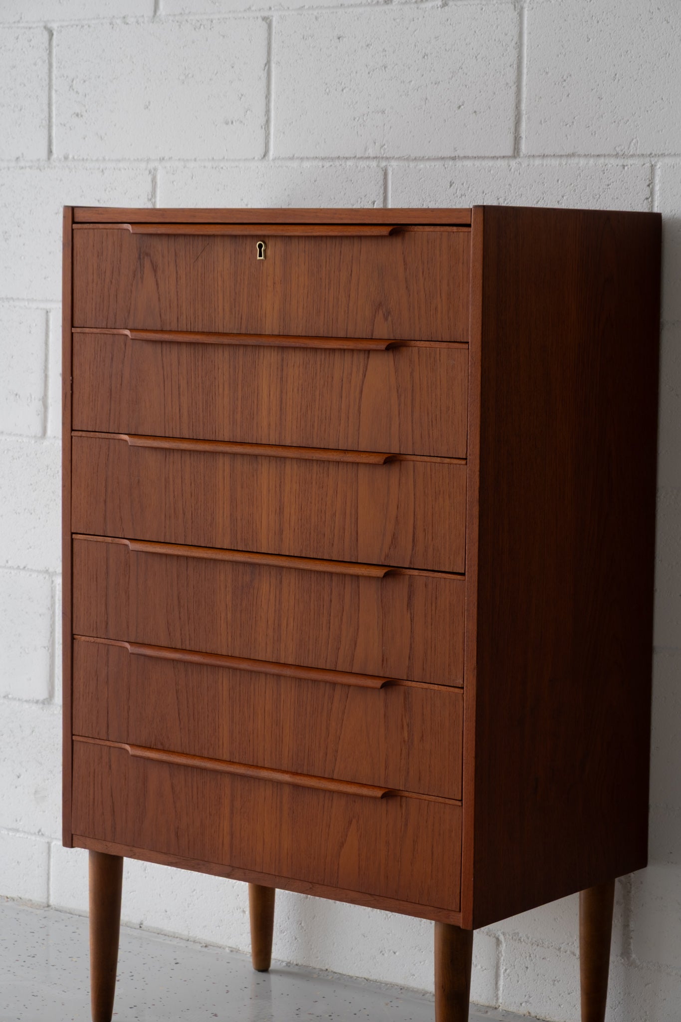 Danish teak chest of drawers