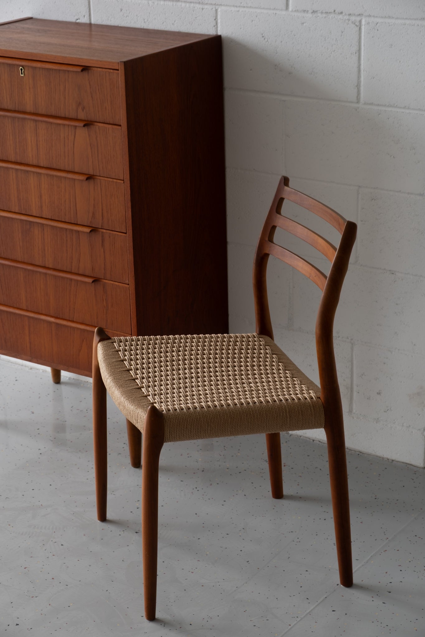 Danish teak chest of drawers