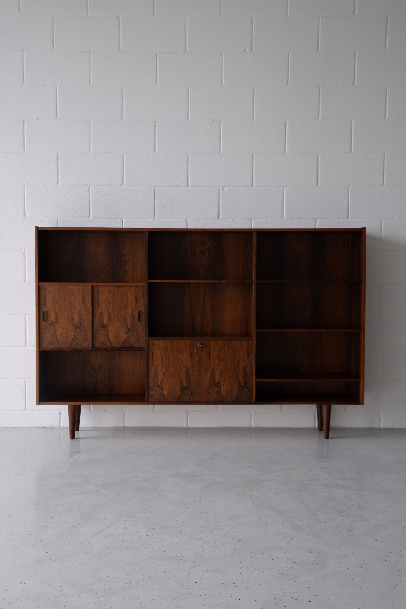 Danish rosewood bookshelf