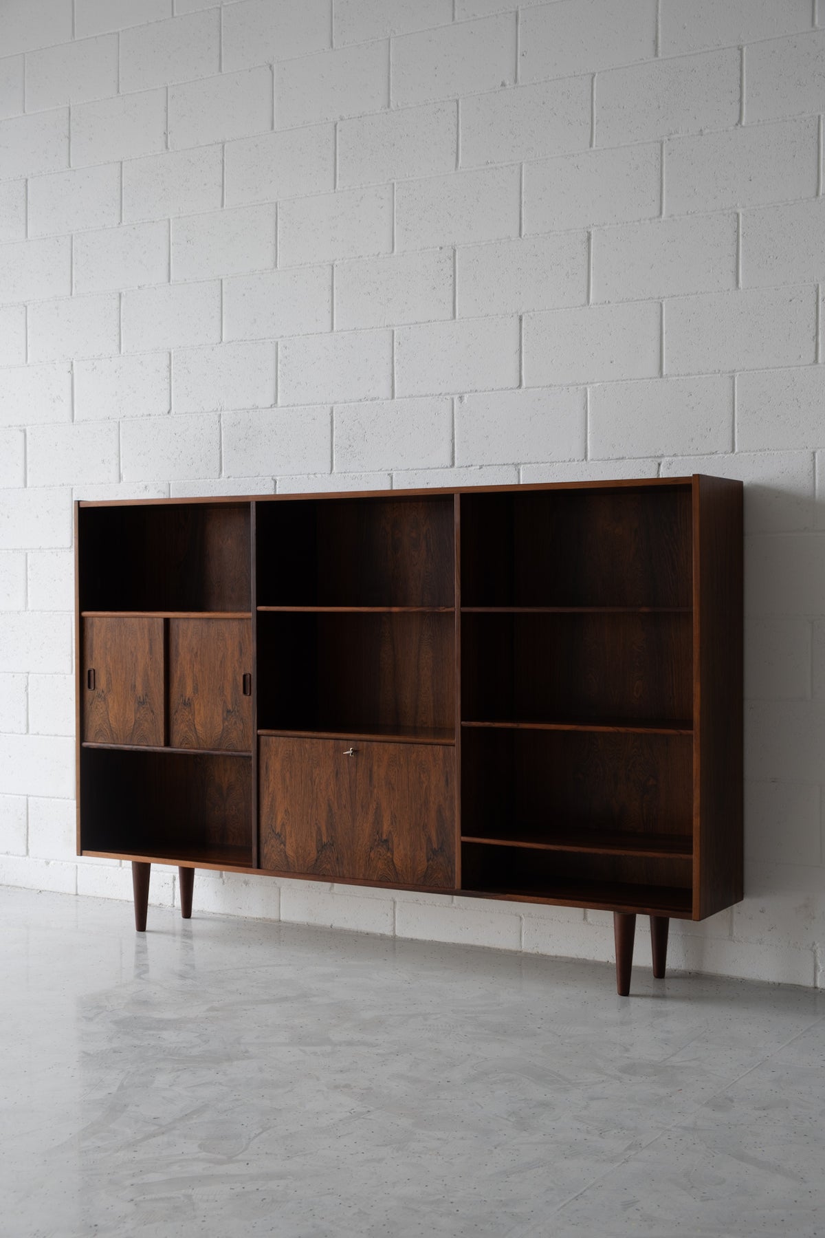 Danish rosewood bookshelf