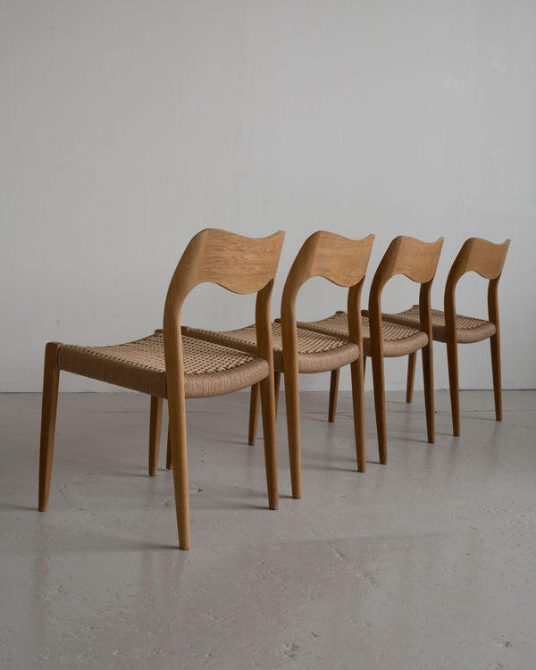 JL Møller Dining Chairs Model 71