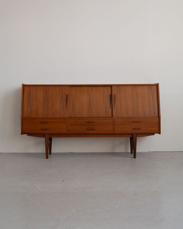 Danish Teak High Sideboard (1960s)