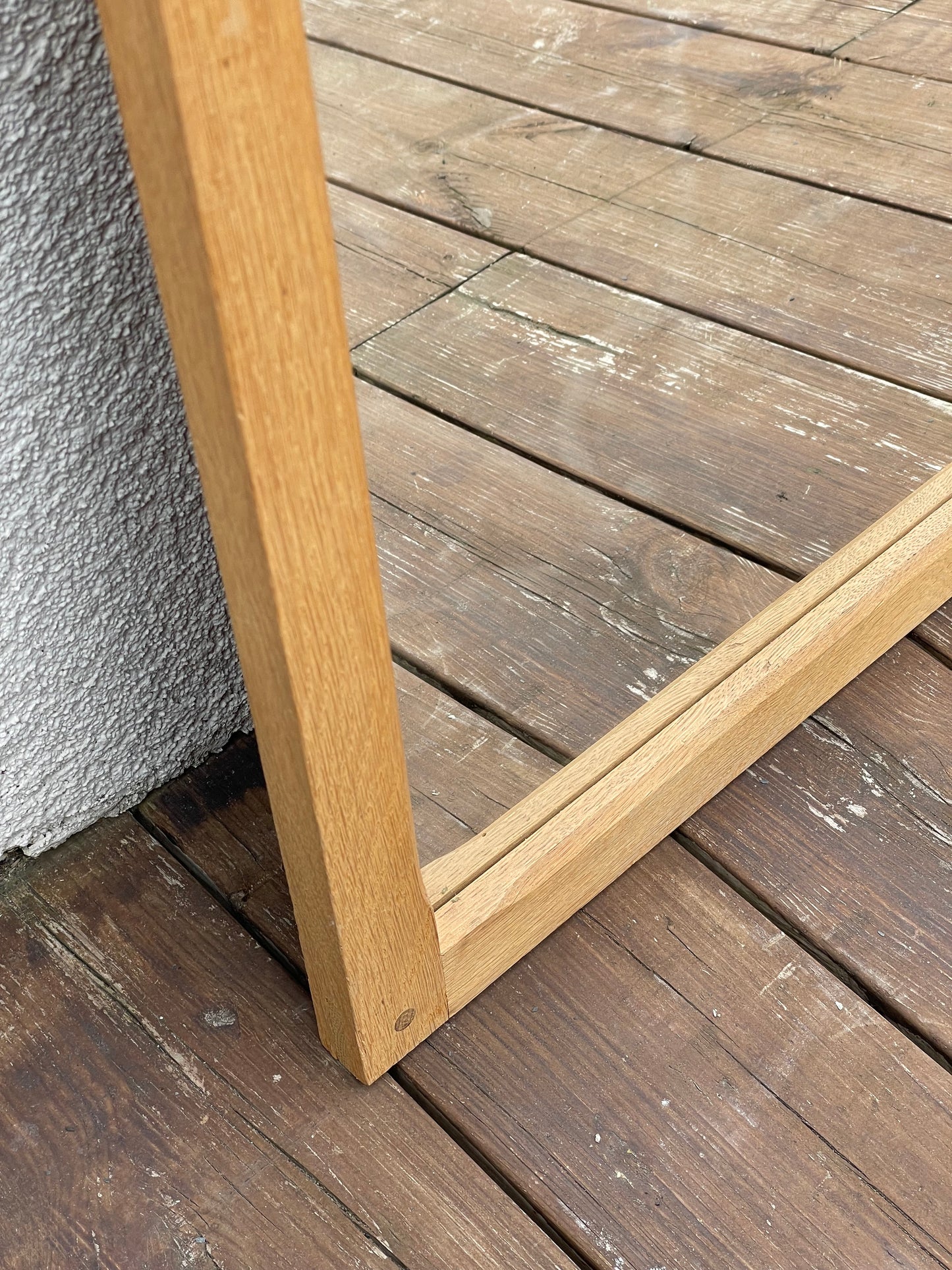 Model 165 oak mirror, Kai Kristiansen, Aksel Kjersgaard
