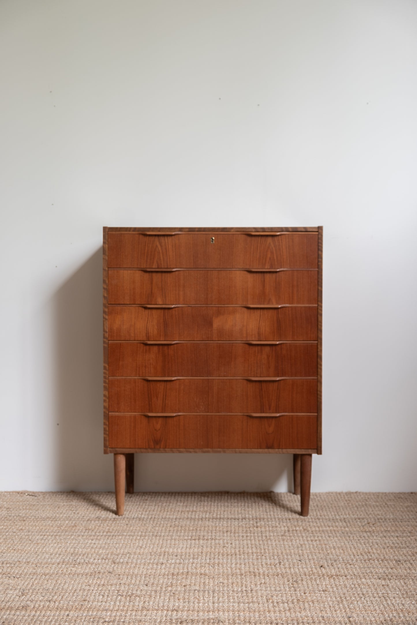 Danish teak tallboy