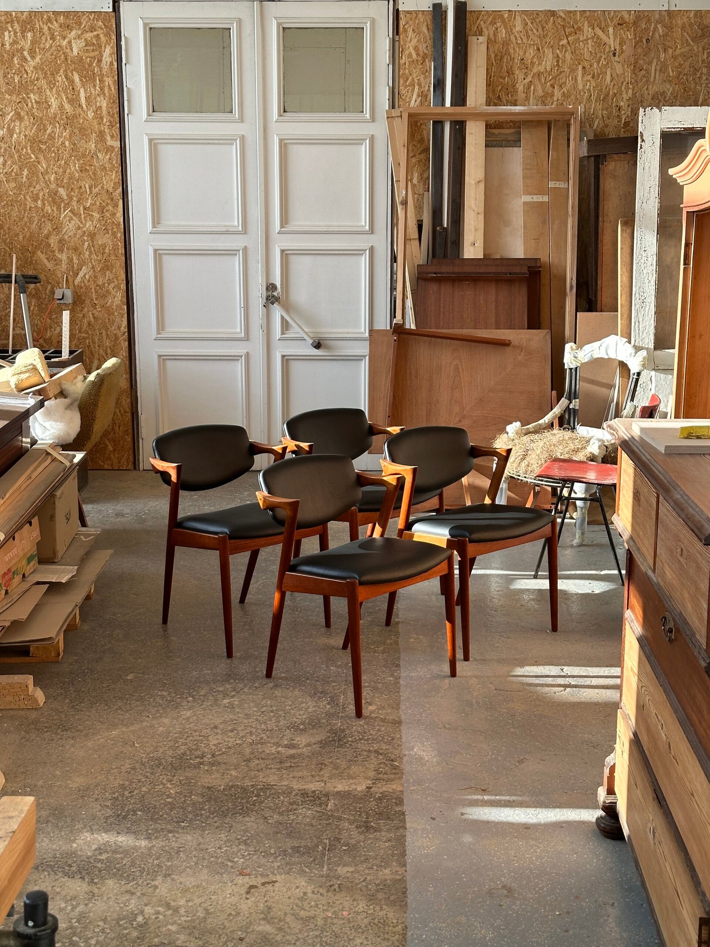 Kai Kristiansen Model 42 Teak chairs