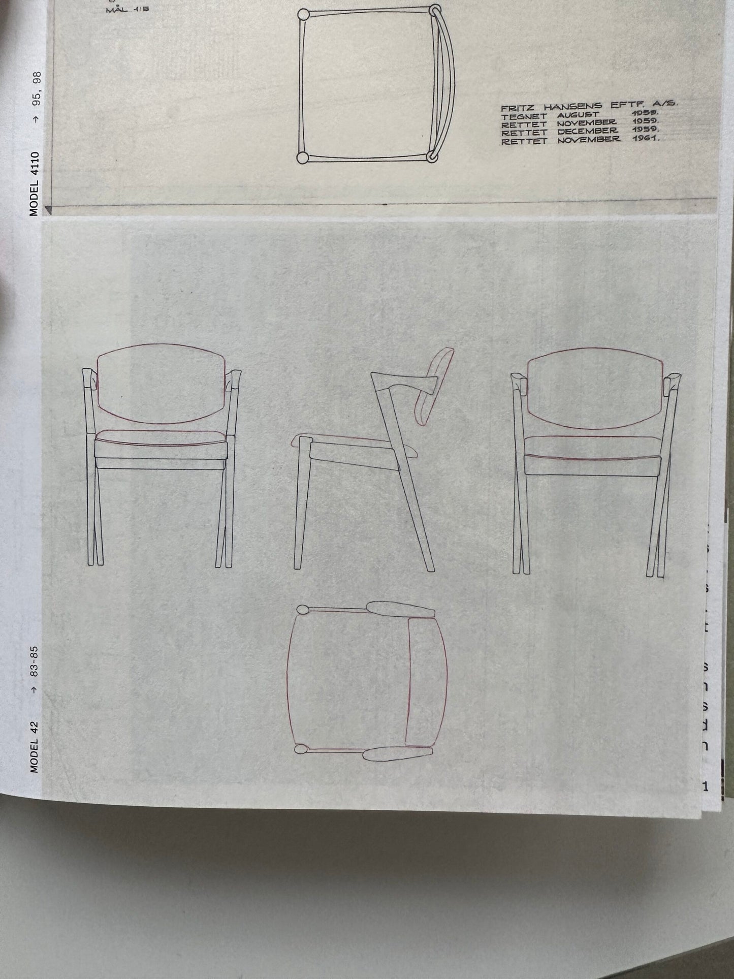 Kai Kristiansen Model 42 Teak chairs