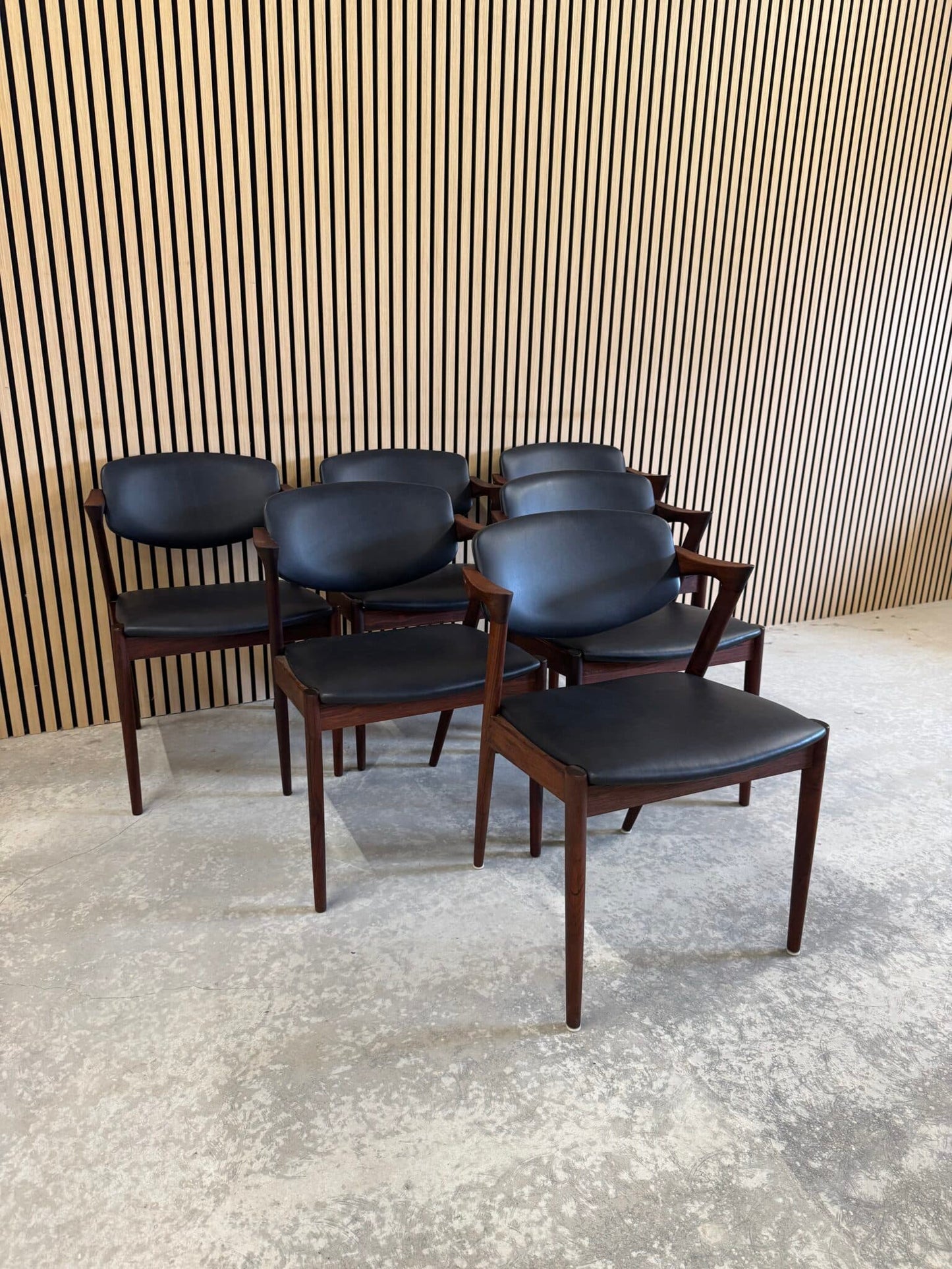 6 Kai Kristiansen Spisestole palisander