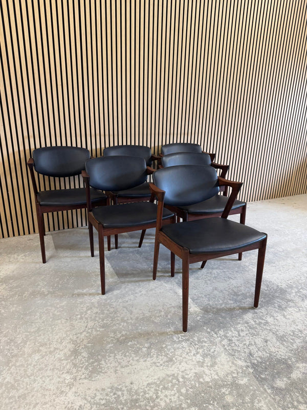 6 Kai Kristiansen Spisestole palisander