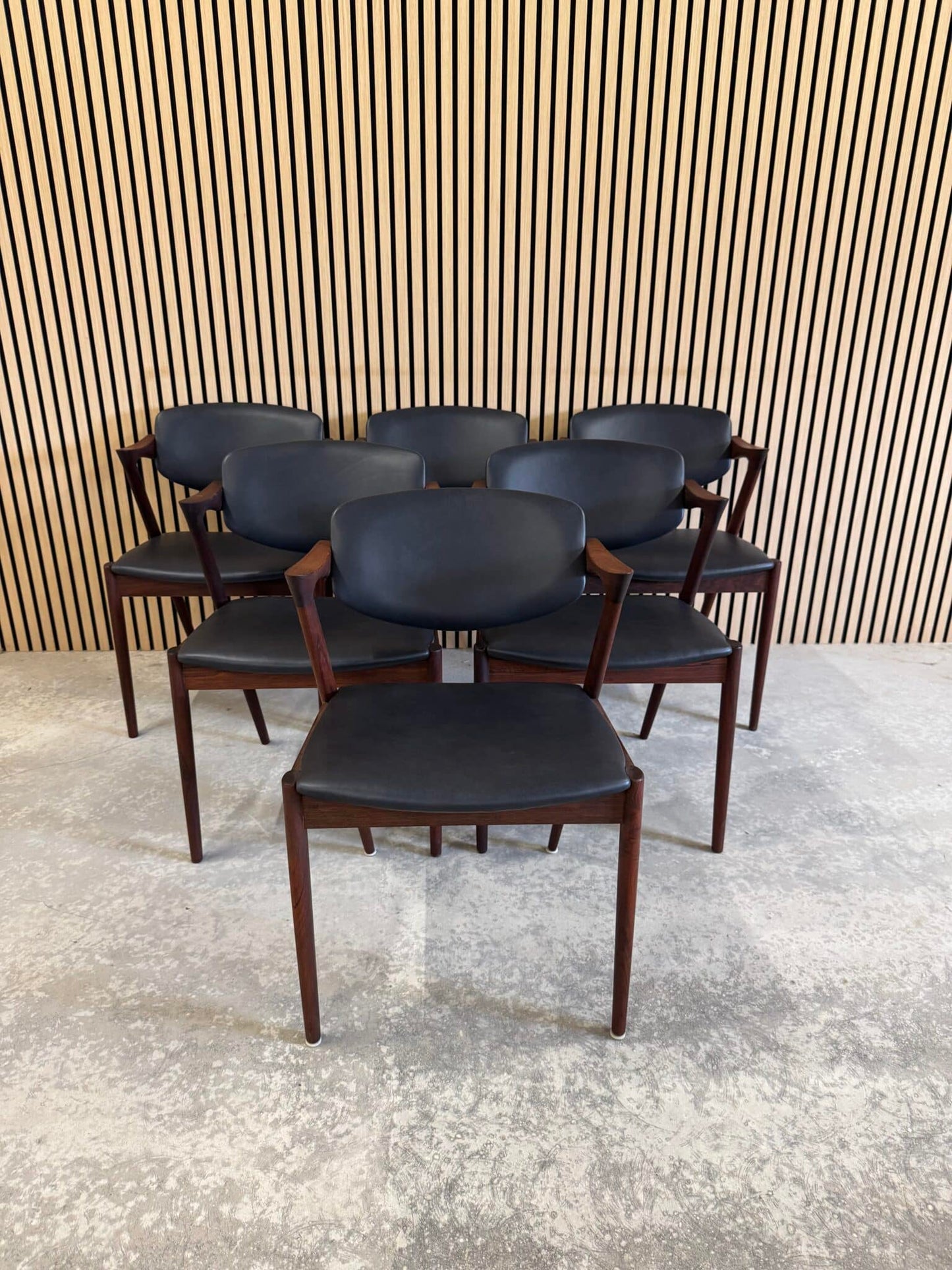 6 Kai Kristiansen Spisestole palisander