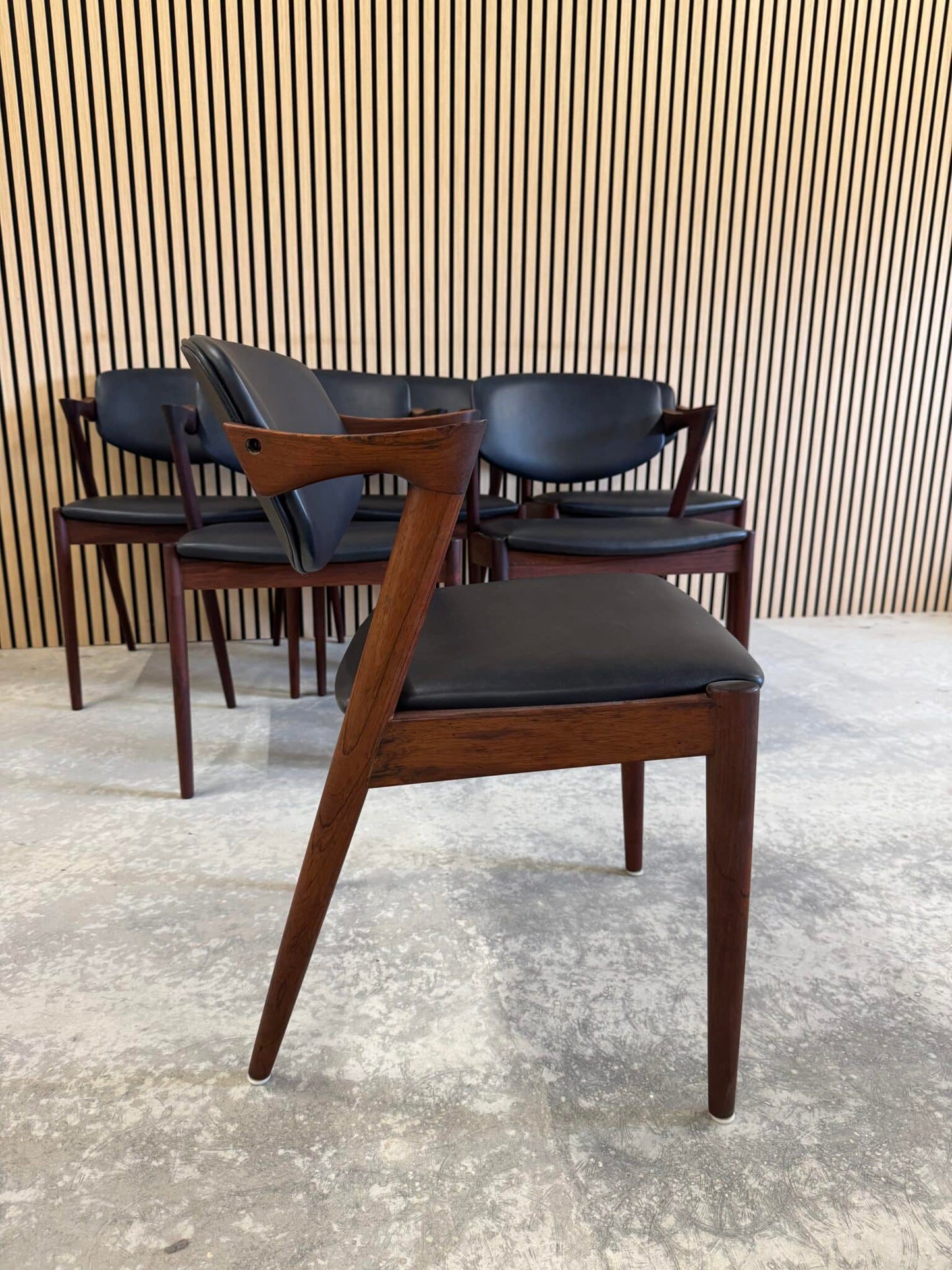 6 Kai Kristiansen Spisestole palisander