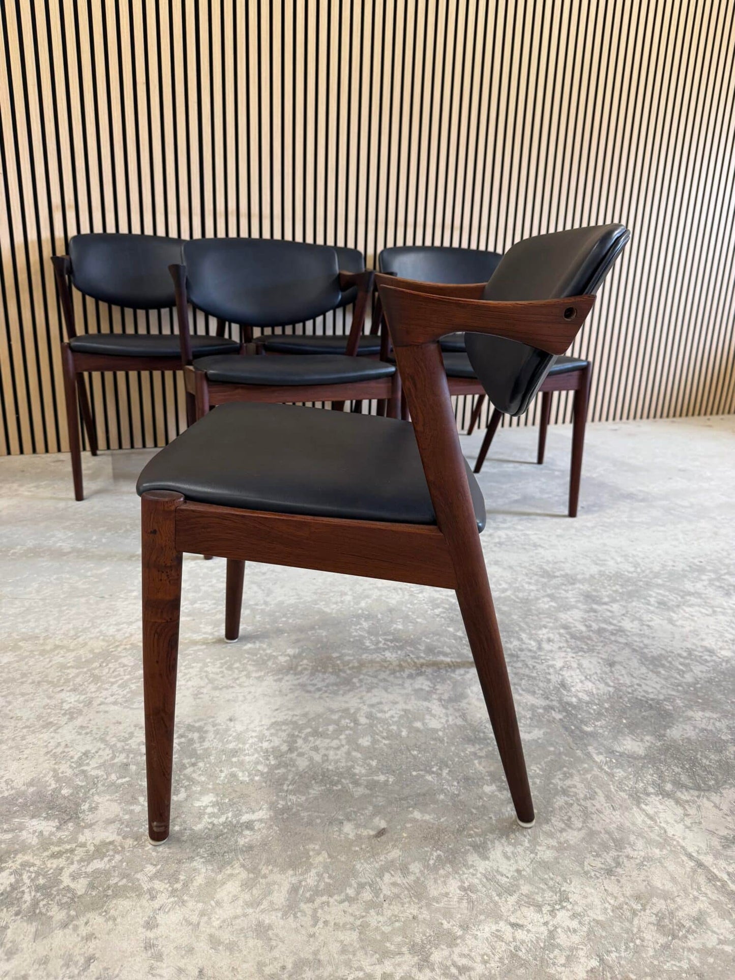 6 Kai Kristiansen Spisestole palisander