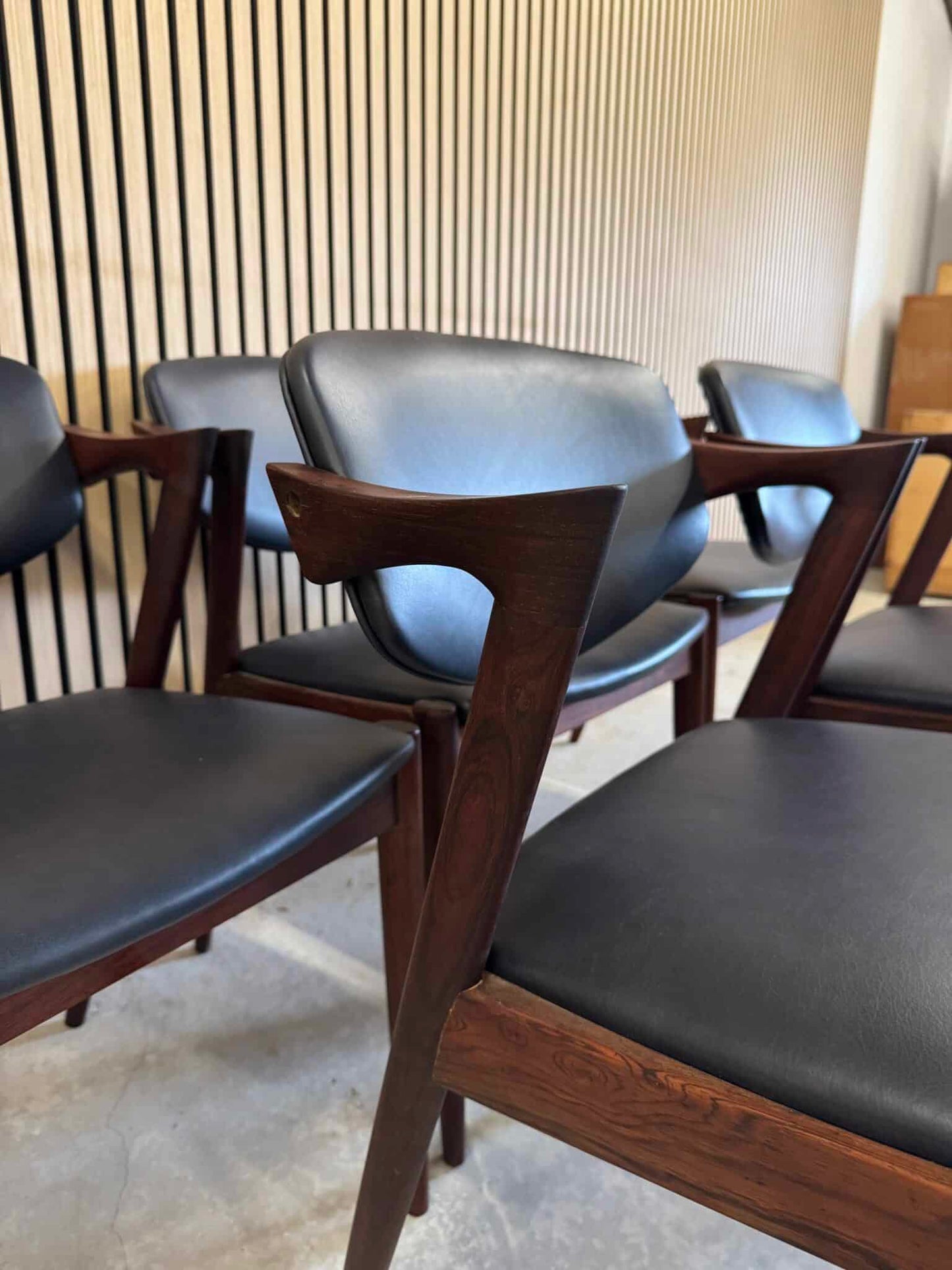 6 Kai Kristiansen Spisestole palisander