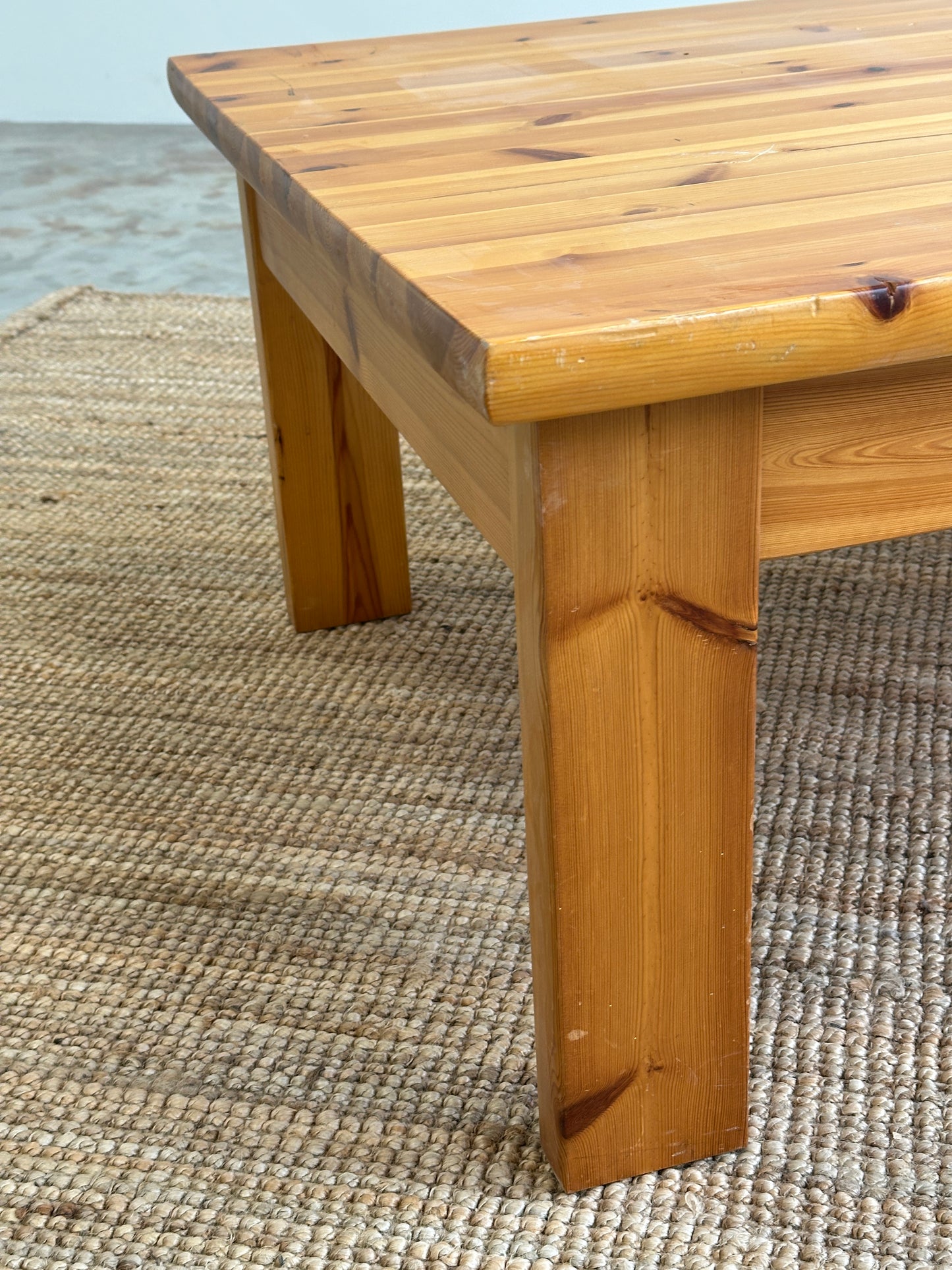 Vintage pine coffee table
